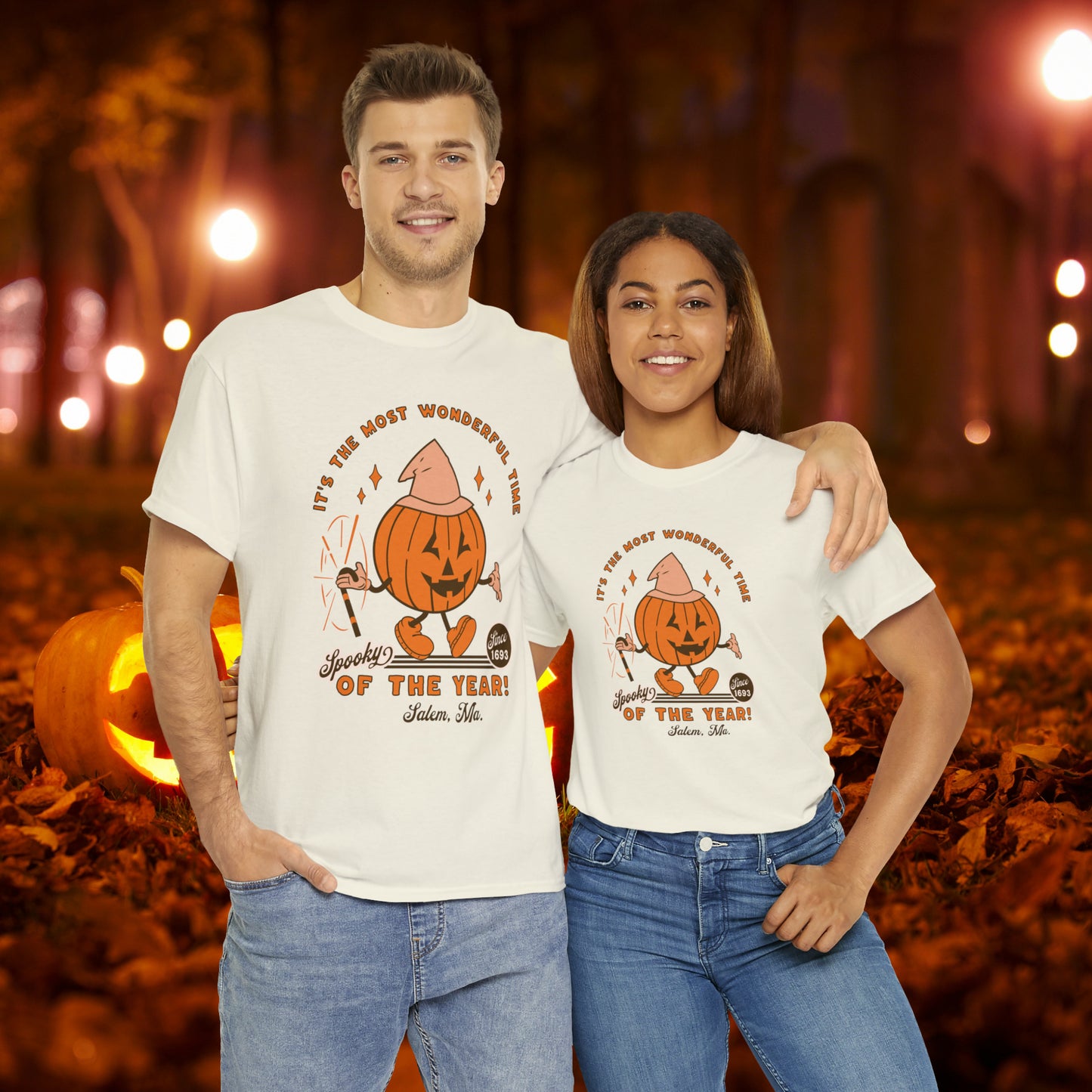 It's The Most Wonderful Time of The Year Spooky Since 1693 Salem, MA Retro Halloween Jack o Lantern Shirt