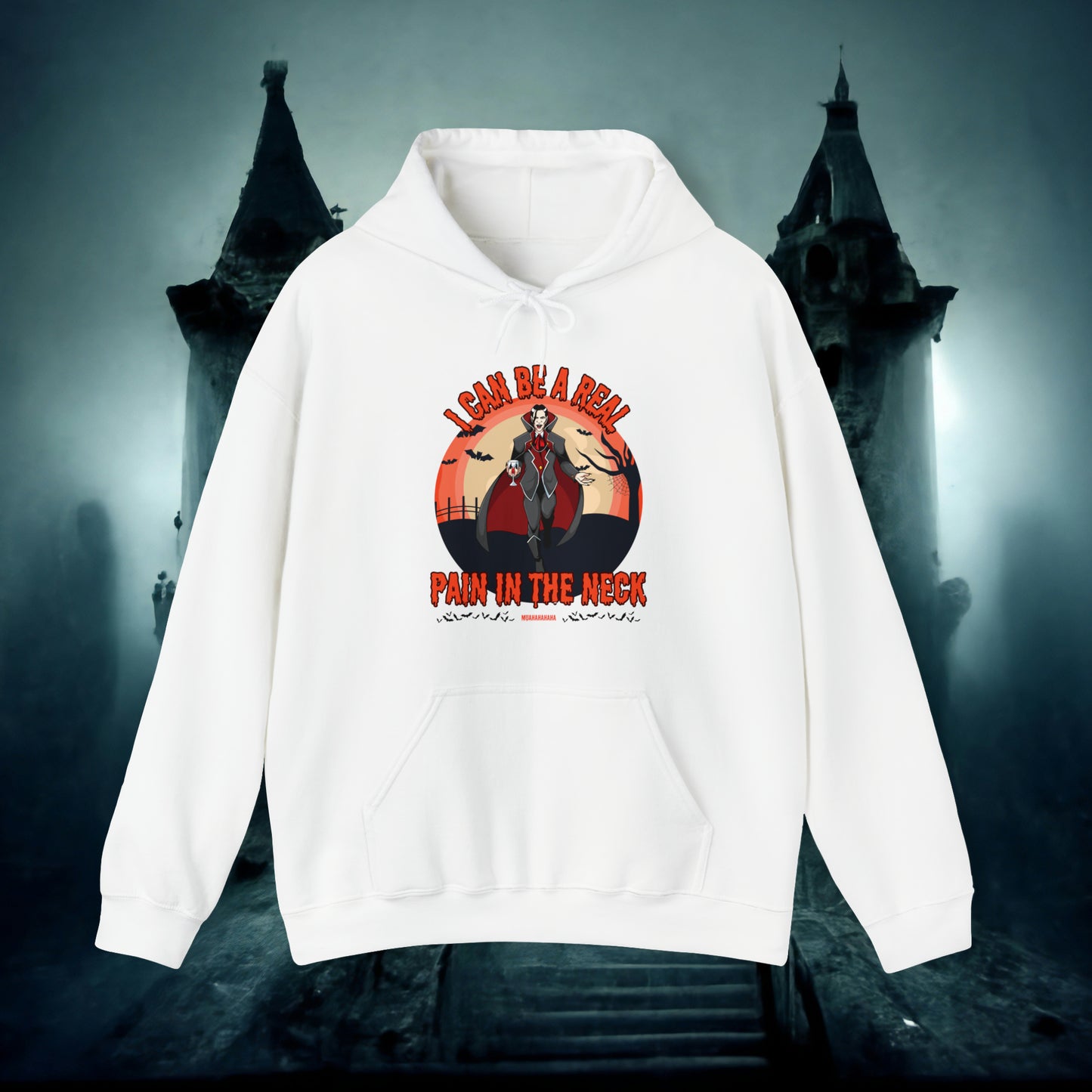 I Can Be A Real Pain In The Neck Muahahaha Vampire Dracula Funny Halloween Hoodie