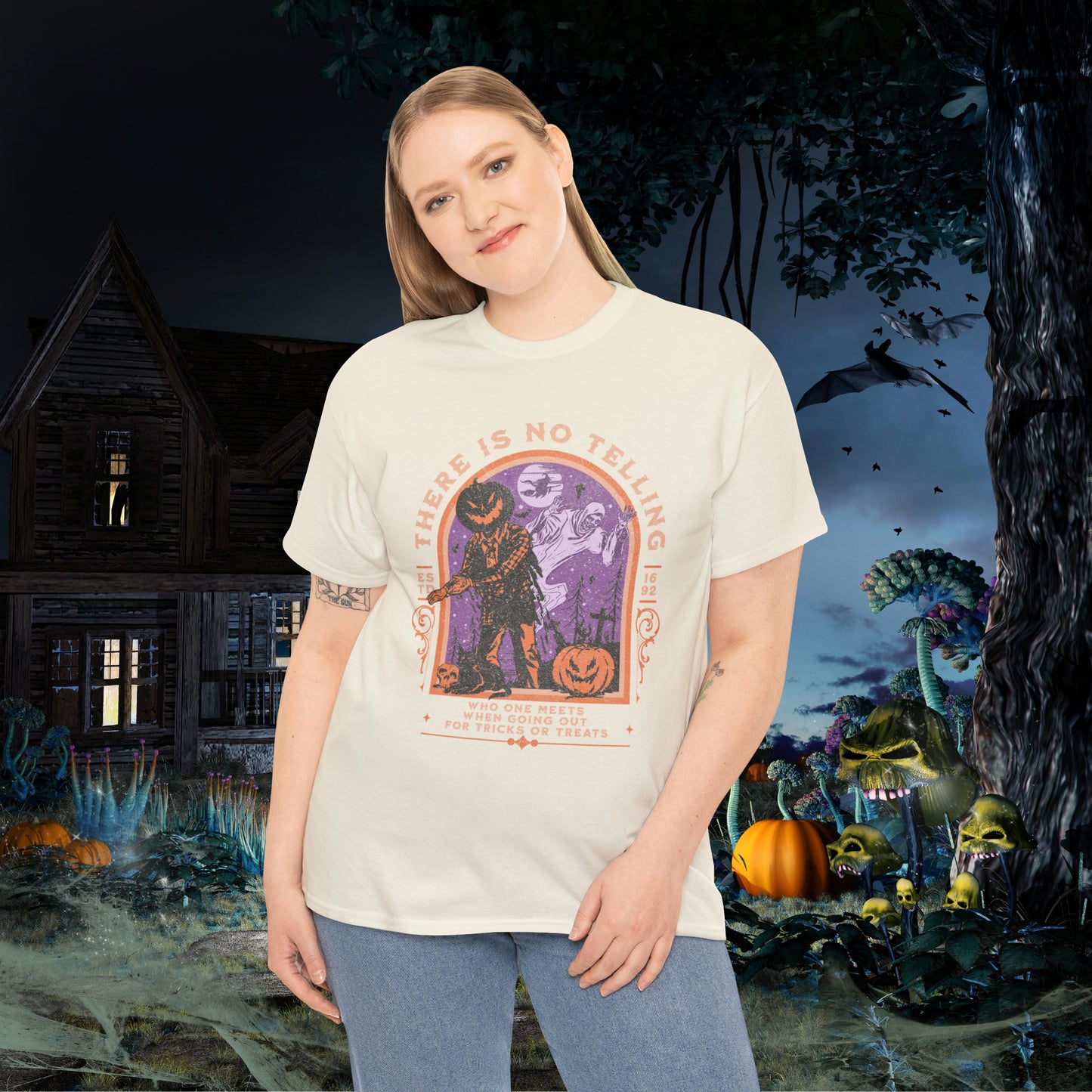 There Is No Telling Who One Meets When Going For Tricks Or Treats Pumpkinhead Spooky Halloween Shirt