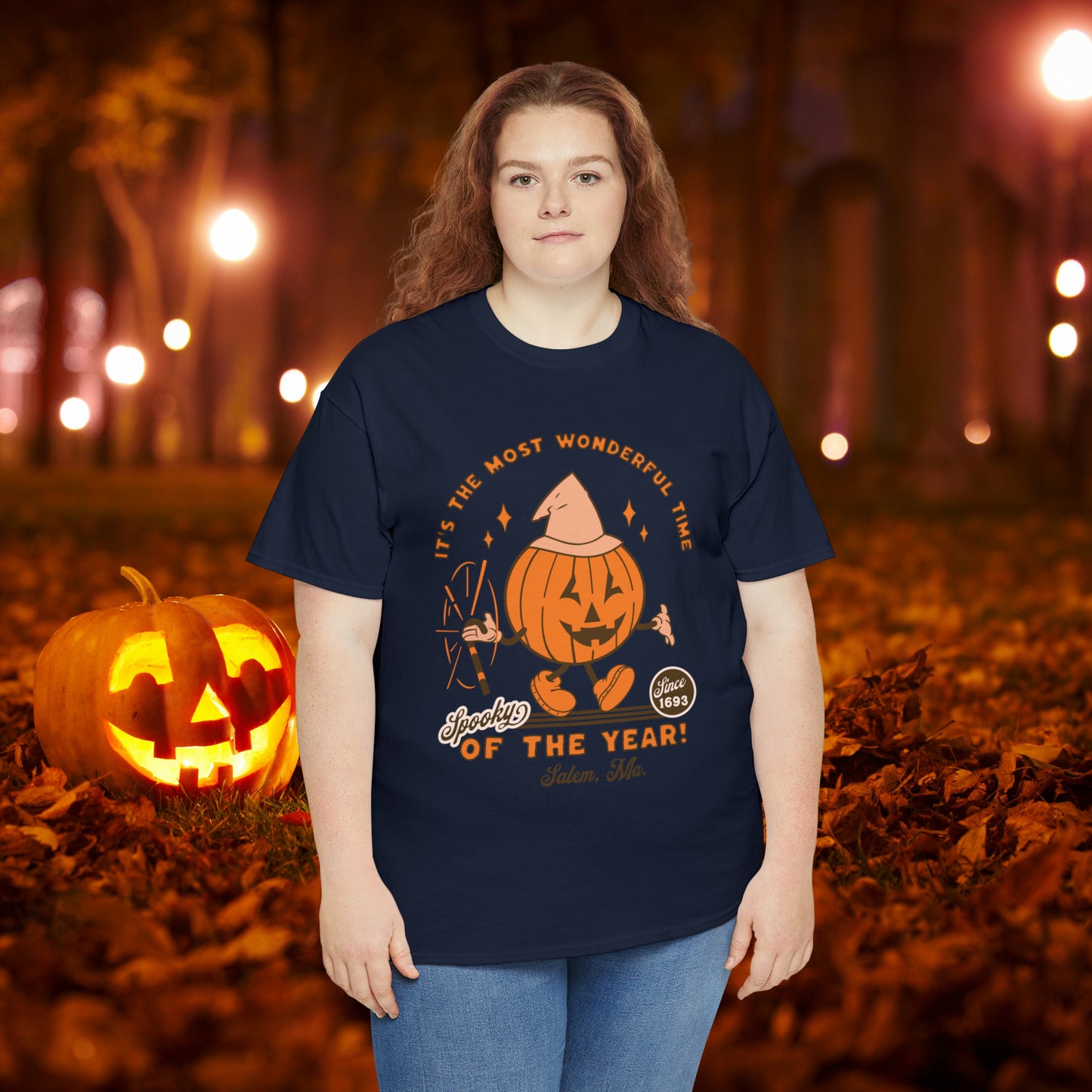 It's The Most Wonderful Time of The Year Spooky Since 1693 Salem, MA Retro Halloween Jack o Lantern Shirt