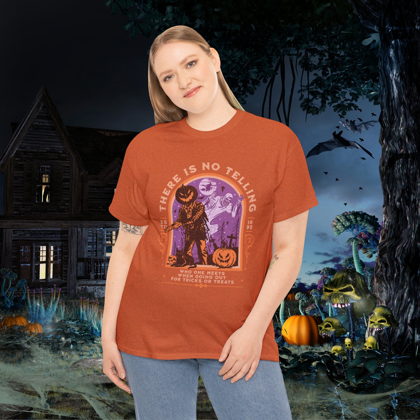 There Is No Telling Who One Meets When Going For Tricks Or Treats Pumpkinhead Spooky Halloween Shirt