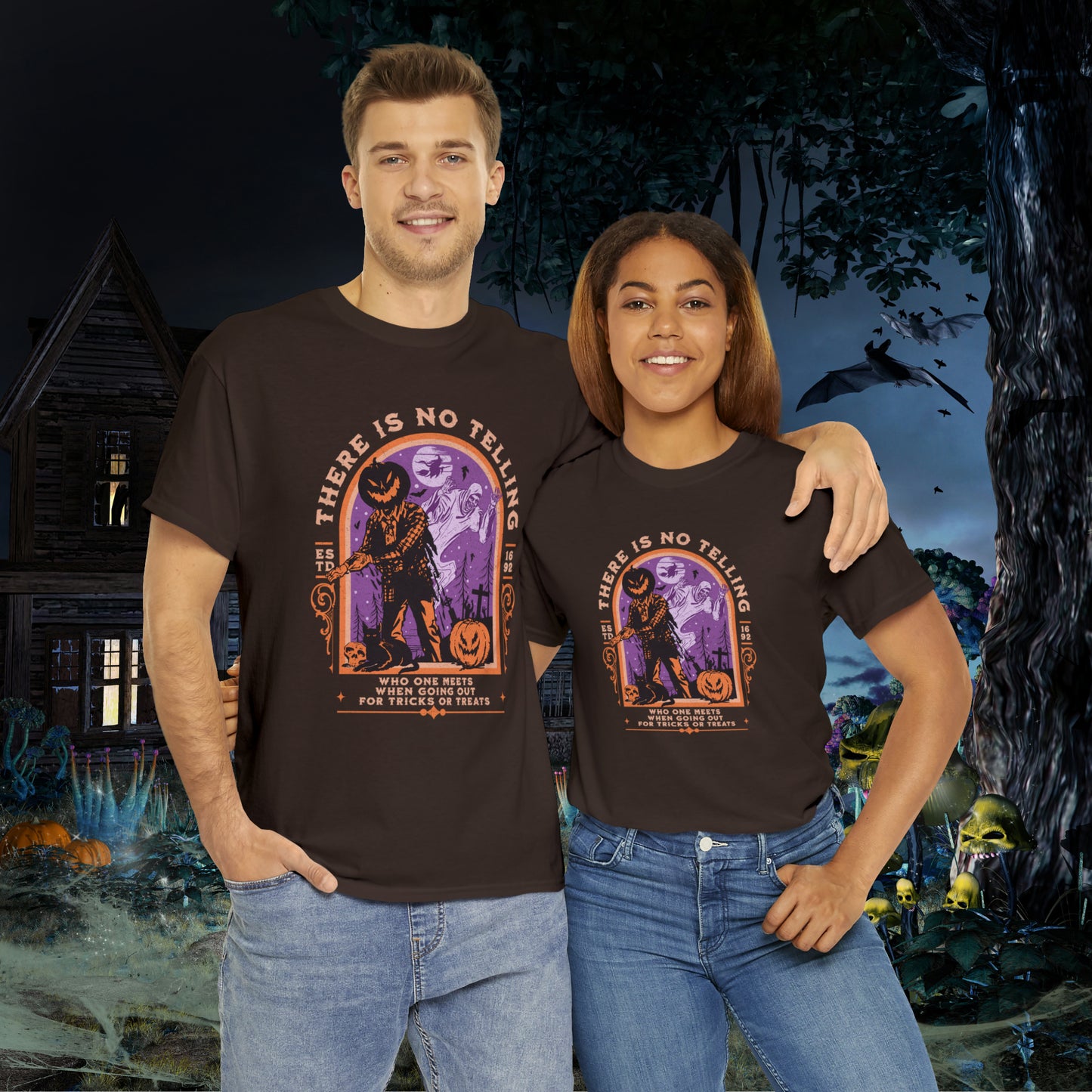 There Is No Telling Who One Meets When Going For Tricks Or Treats Pumpkinhead Spooky Halloween Shirt