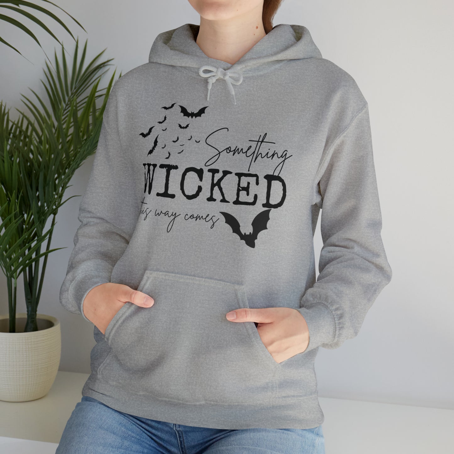 Something Wicked This Way Comes Spooky Hooded Sweatshirt