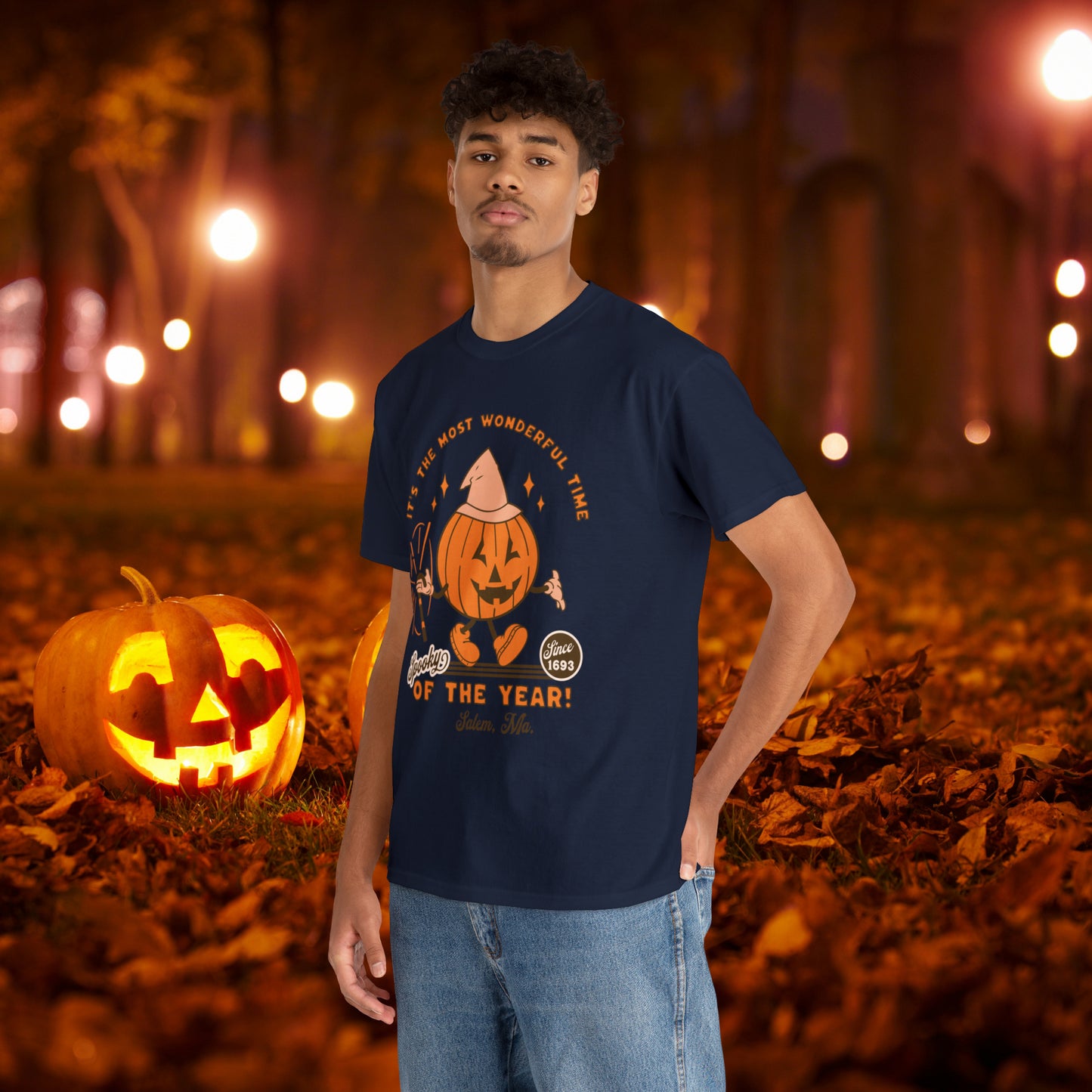 It's The Most Wonderful Time of The Year Spooky Since 1693 Salem, MA Retro Halloween Jack o Lantern Shirt