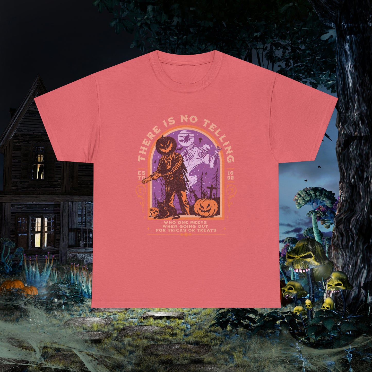 There Is No Telling Who One Meets When Going For Tricks Or Treats Pumpkinhead Spooky Halloween Shirt