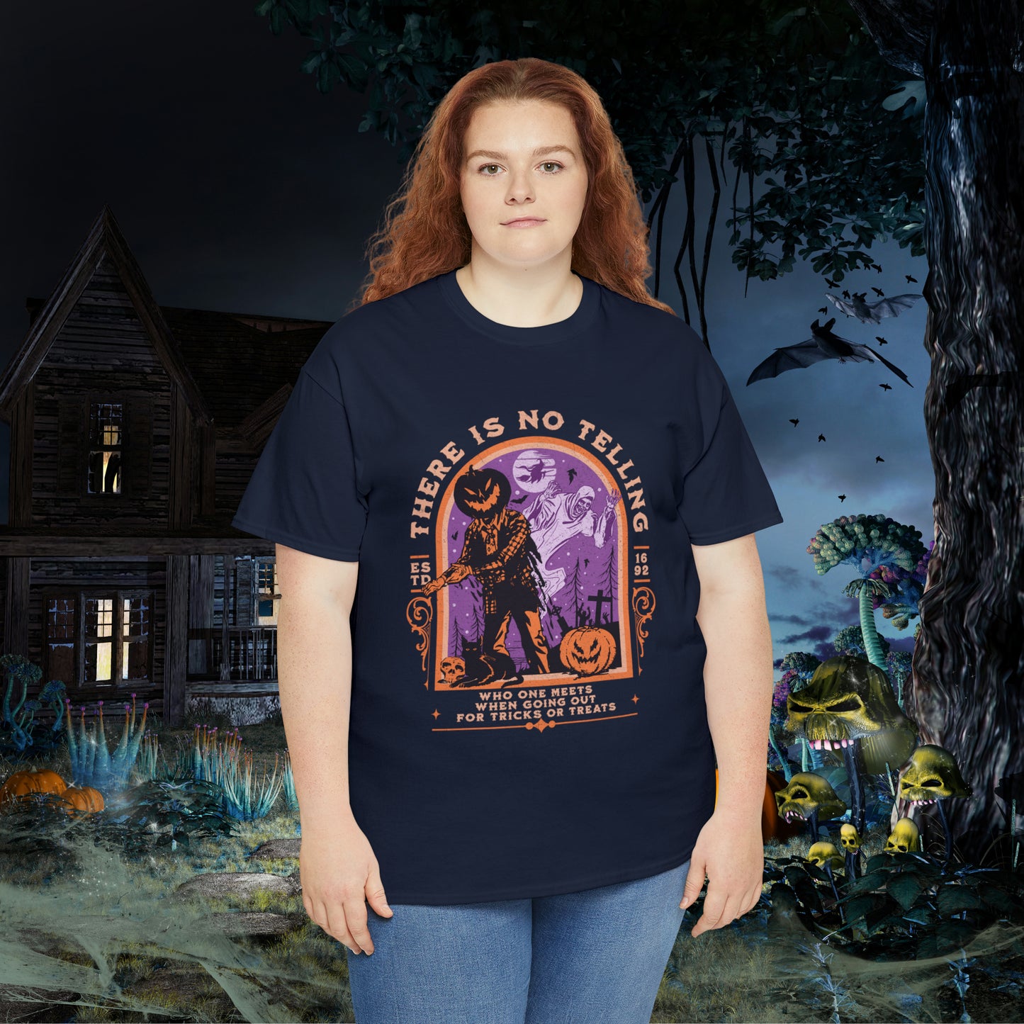 There Is No Telling Who One Meets When Going For Tricks Or Treats Pumpkinhead Spooky Halloween Shirt