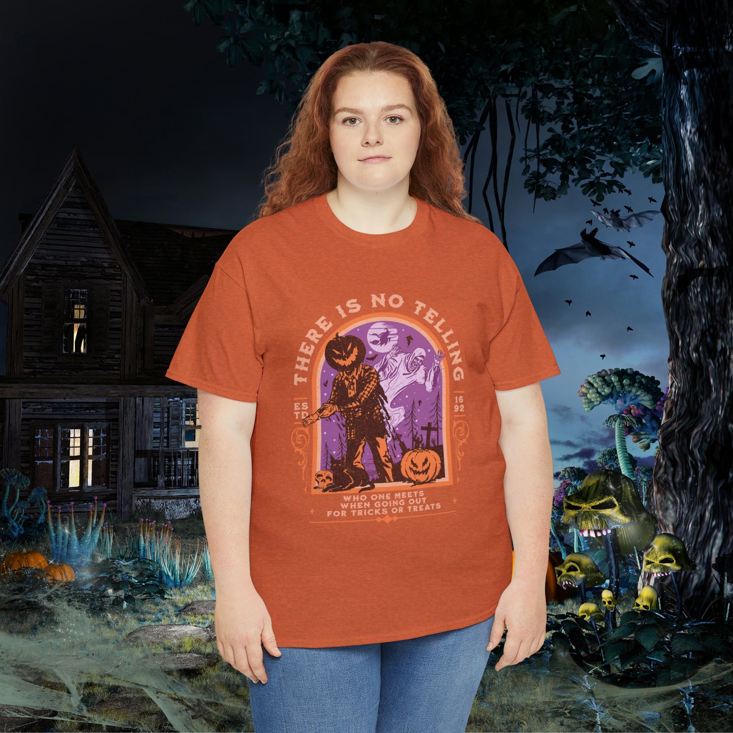 There Is No Telling Who One Meets When Going For Tricks Or Treats Pumpkinhead Spooky Halloween Shirt