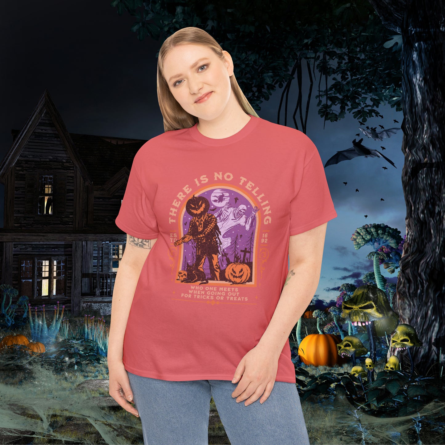 There Is No Telling Who One Meets When Going For Tricks Or Treats Pumpkinhead Spooky Halloween Shirt