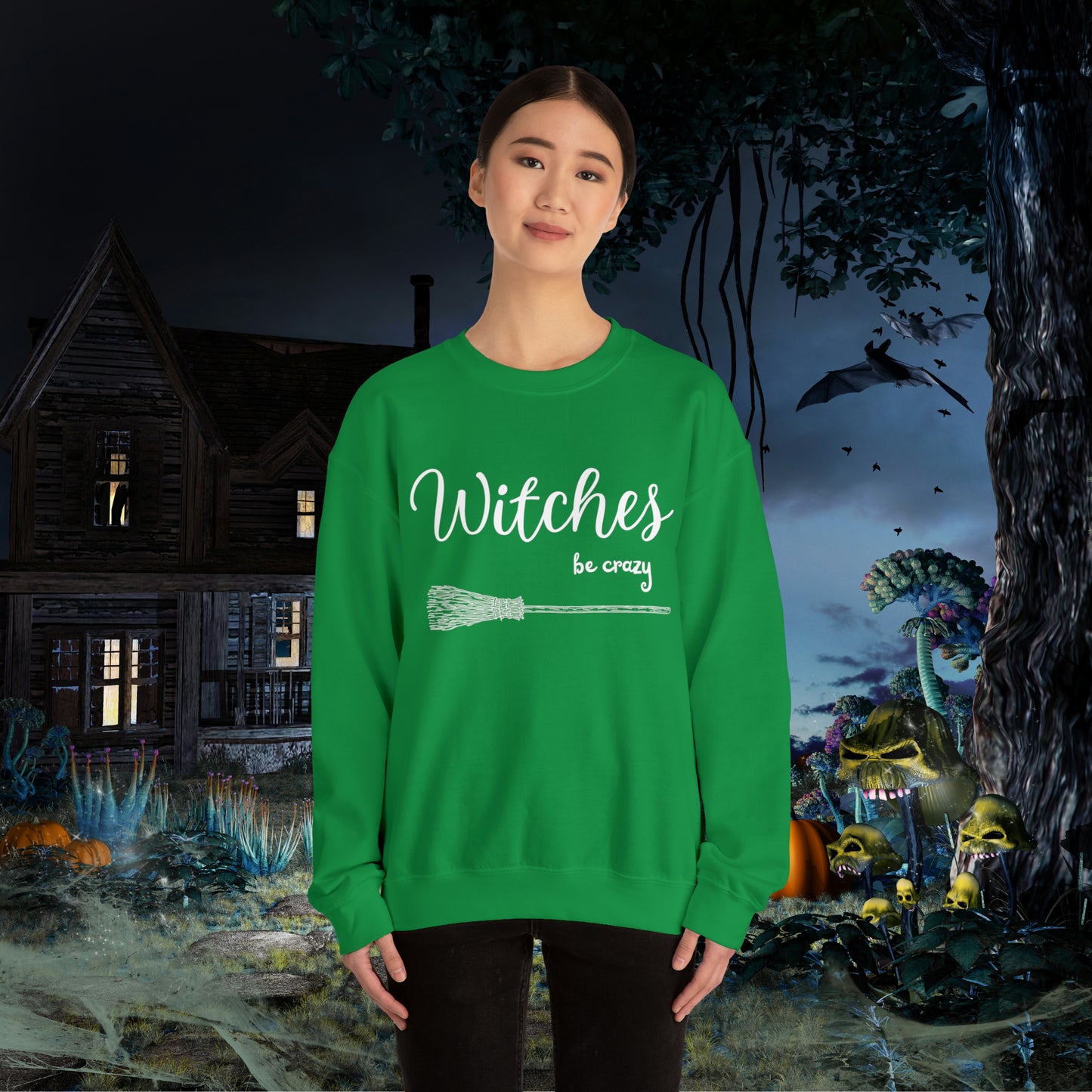 Witches Be Crazy Funny Halloween Sweatshirt