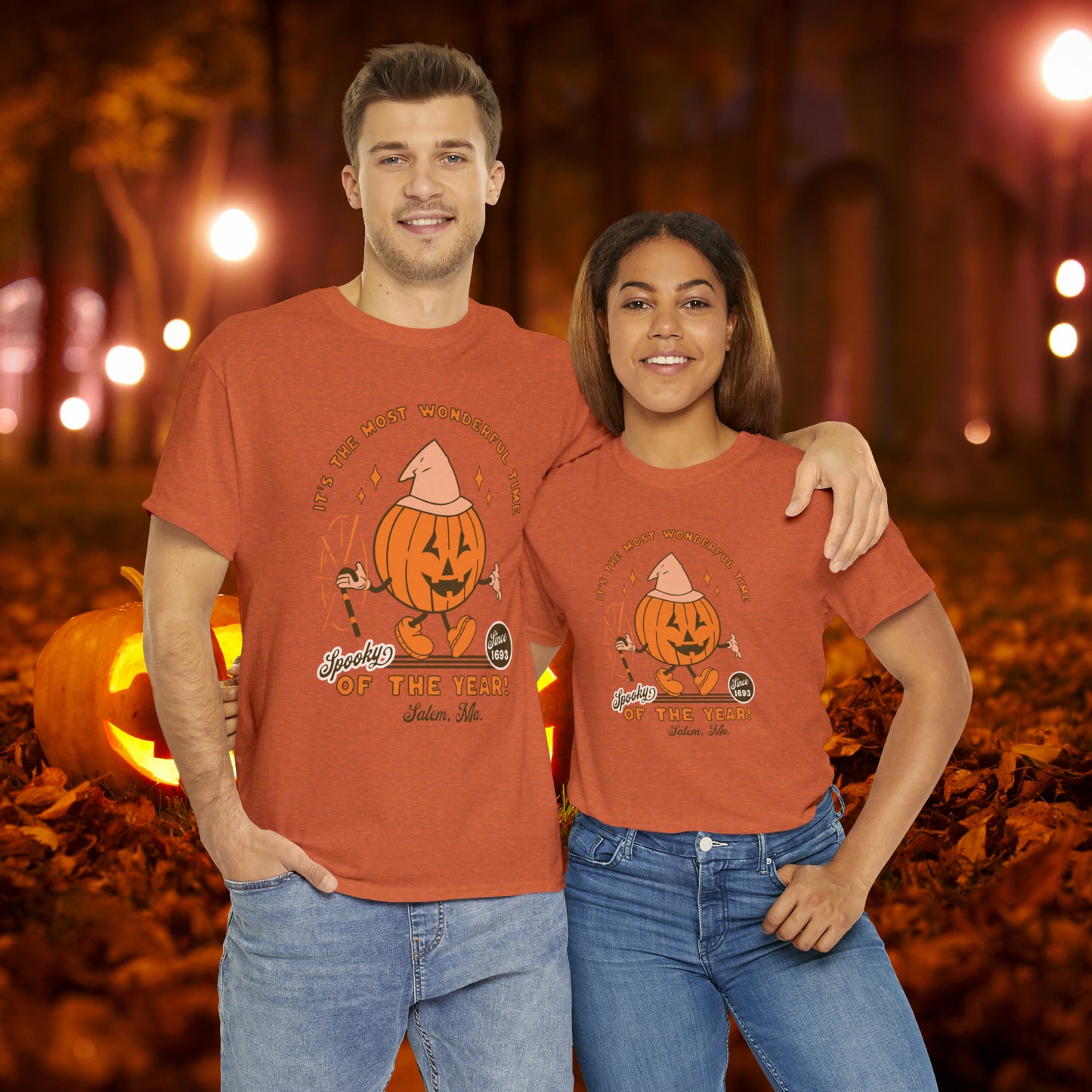 It's The Most Wonderful Time of The Year Spooky Since 1693 Salem, MA Retro Halloween Jack o Lantern Shirt