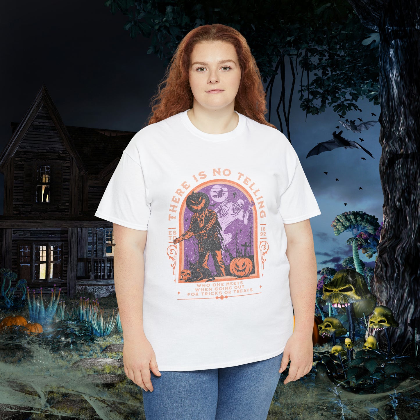 There Is No Telling Who One Meets When Going For Tricks Or Treats Pumpkinhead Spooky Halloween Shirt