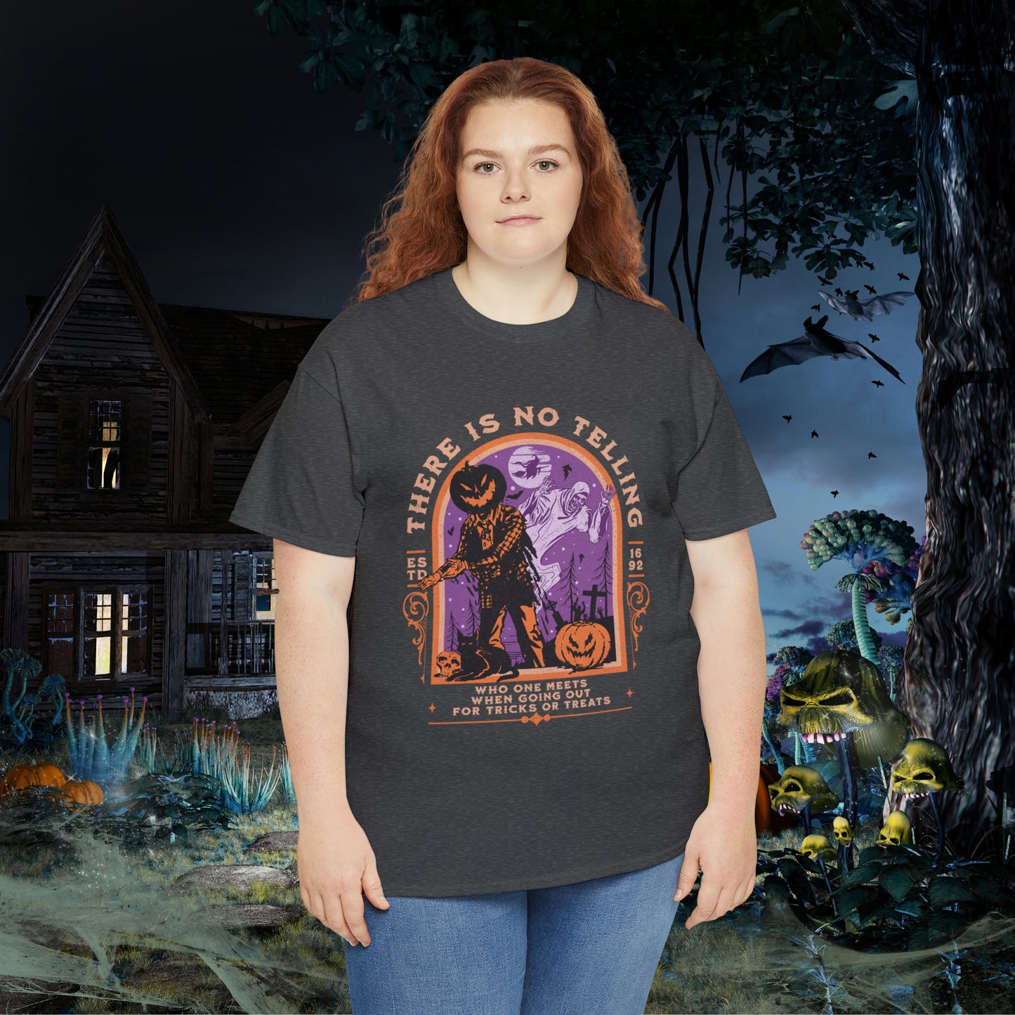 There Is No Telling Who One Meets When Going For Tricks Or Treats Pumpkinhead Spooky Halloween Shirt