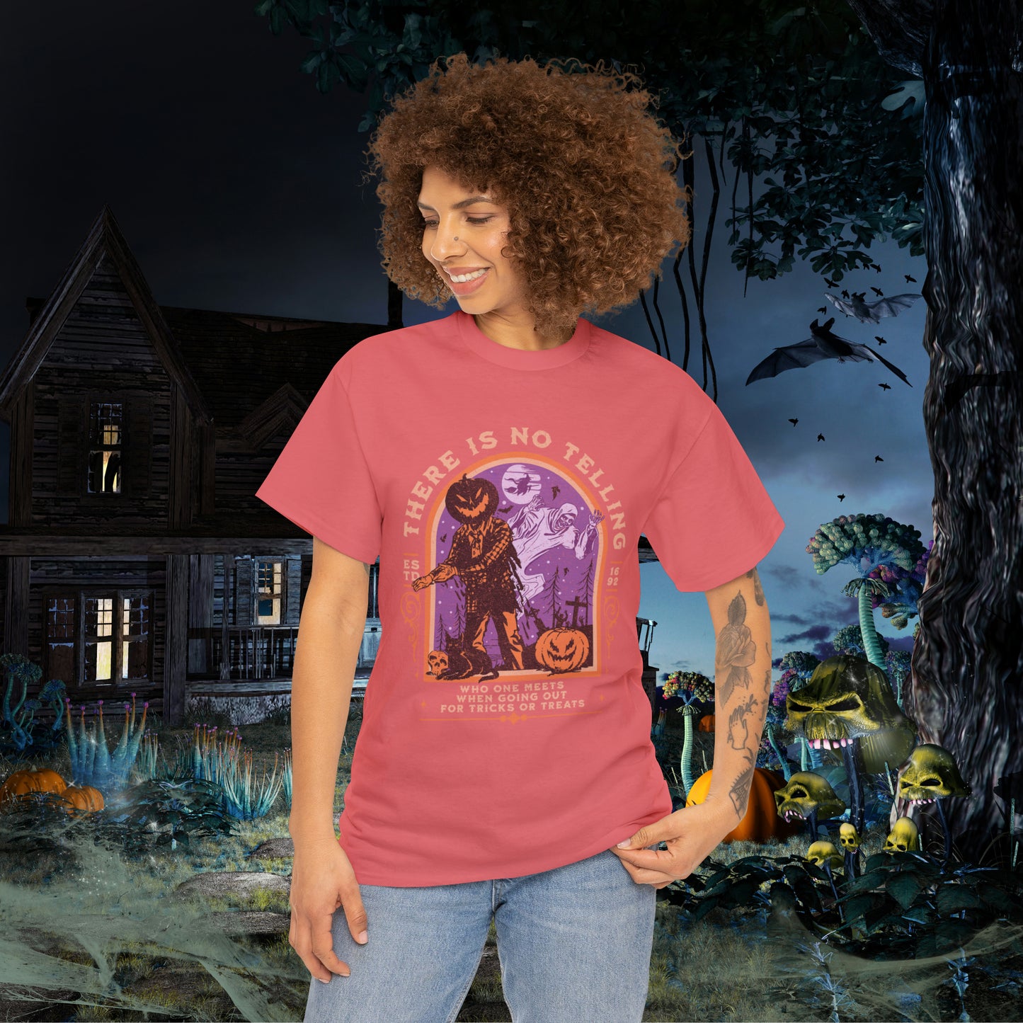 There Is No Telling Who One Meets When Going For Tricks Or Treats Pumpkinhead Spooky Halloween Shirt