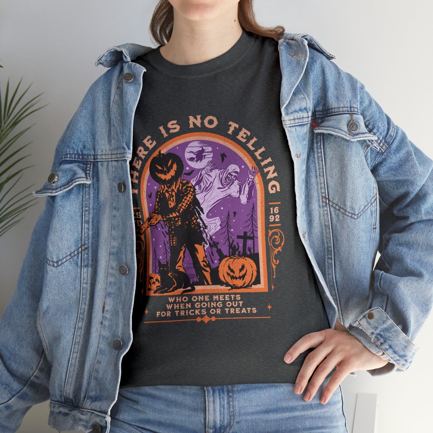 There Is No Telling Who One Meets When Going For Tricks Or Treats Pumpkinhead Spooky Halloween Shirt