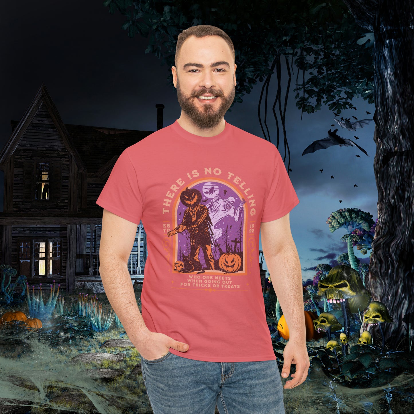 There Is No Telling Who One Meets When Going For Tricks Or Treats Pumpkinhead Spooky Halloween Shirt