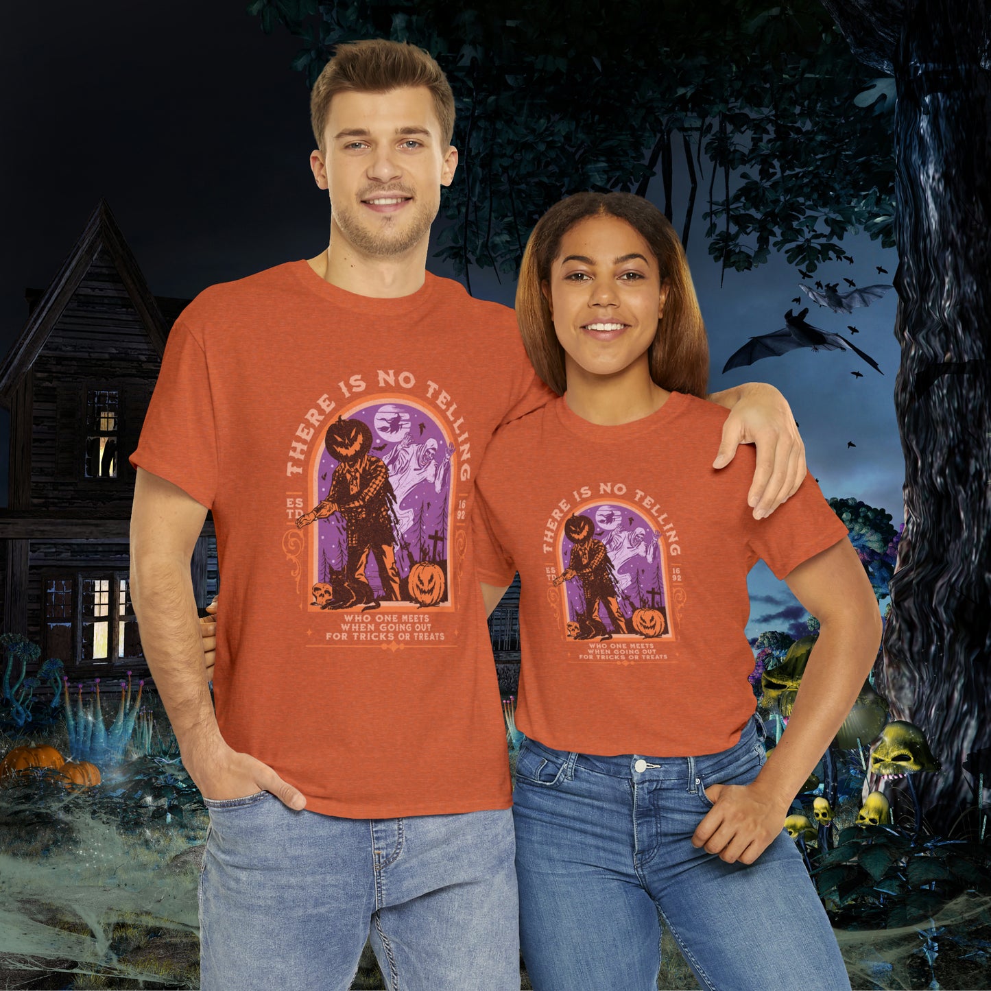 There Is No Telling Who One Meets When Going For Tricks Or Treats Pumpkinhead Spooky Halloween Shirt