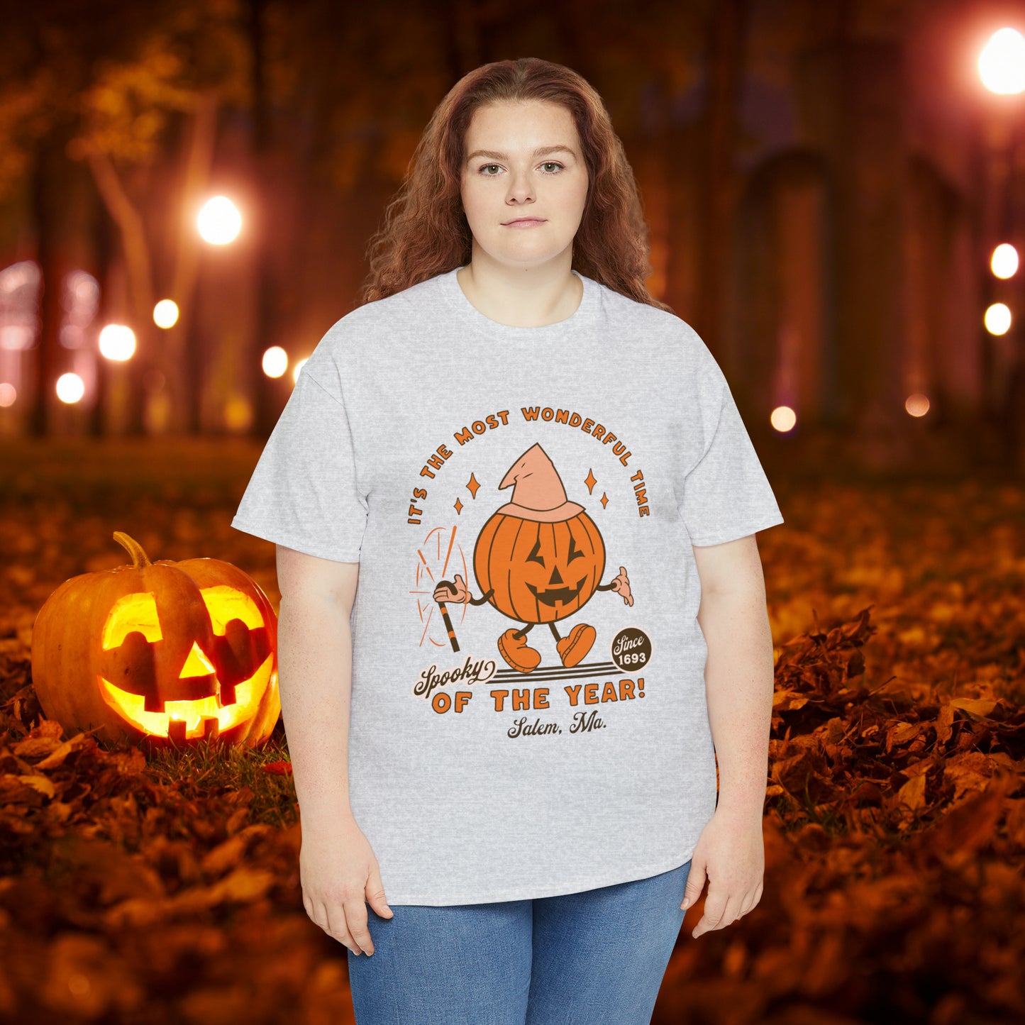 It's The Most Wonderful Time of The Year Spooky Since 1693 Salem, MA Retro Halloween Jack o Lantern Shirt