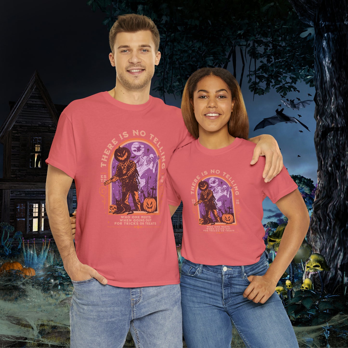 There Is No Telling Who One Meets When Going For Tricks Or Treats Pumpkinhead Spooky Halloween Shirt