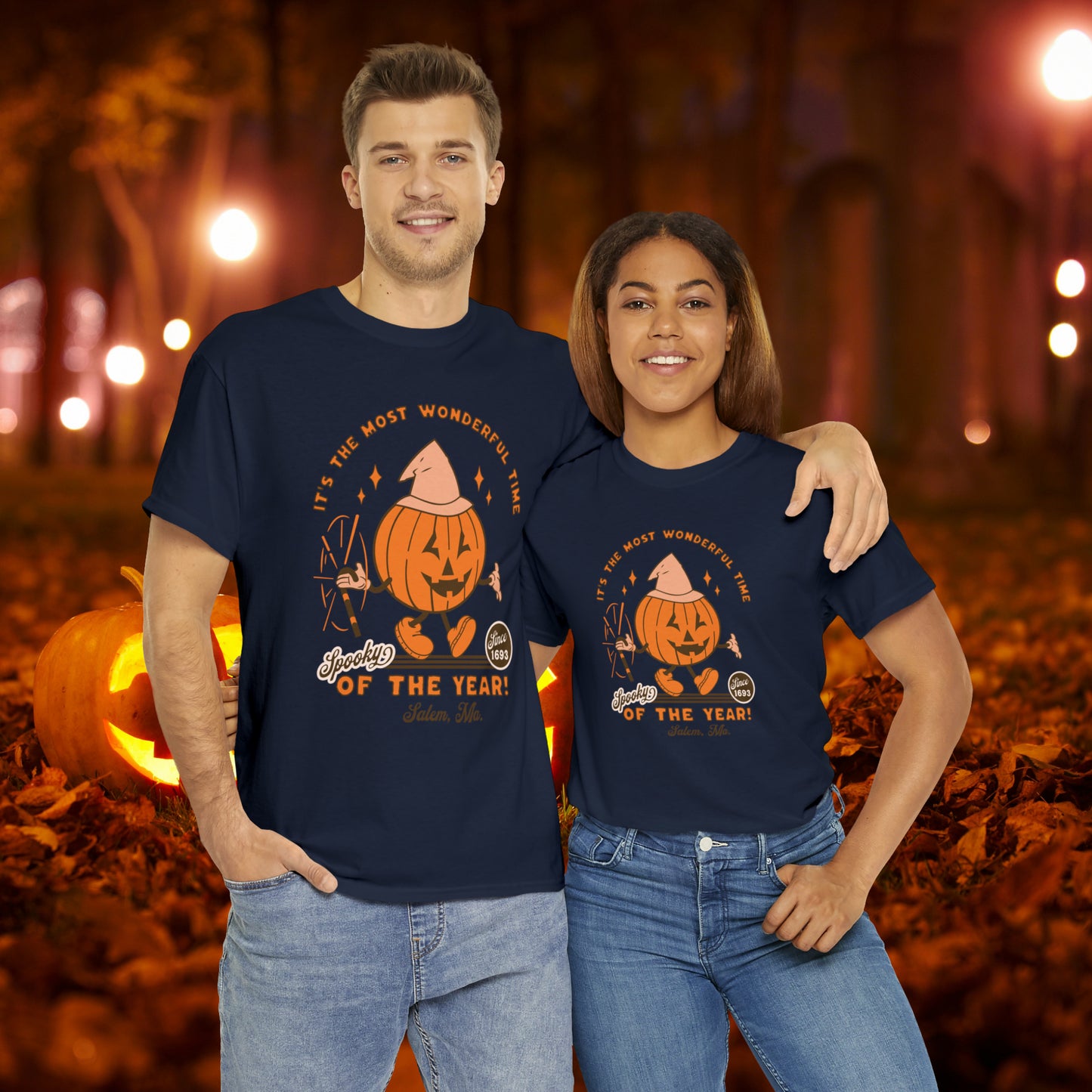 It's The Most Wonderful Time of The Year Spooky Since 1693 Salem, MA Retro Halloween Jack o Lantern Shirt