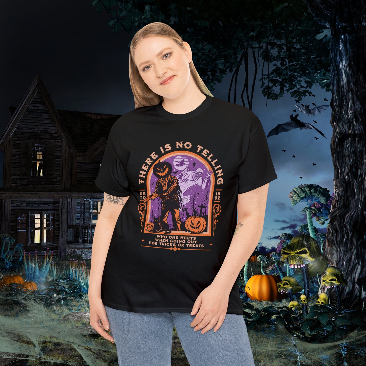 There Is No Telling Who One Meets When Going For Tricks Or Treats Pumpkinhead Spooky Halloween Shirt