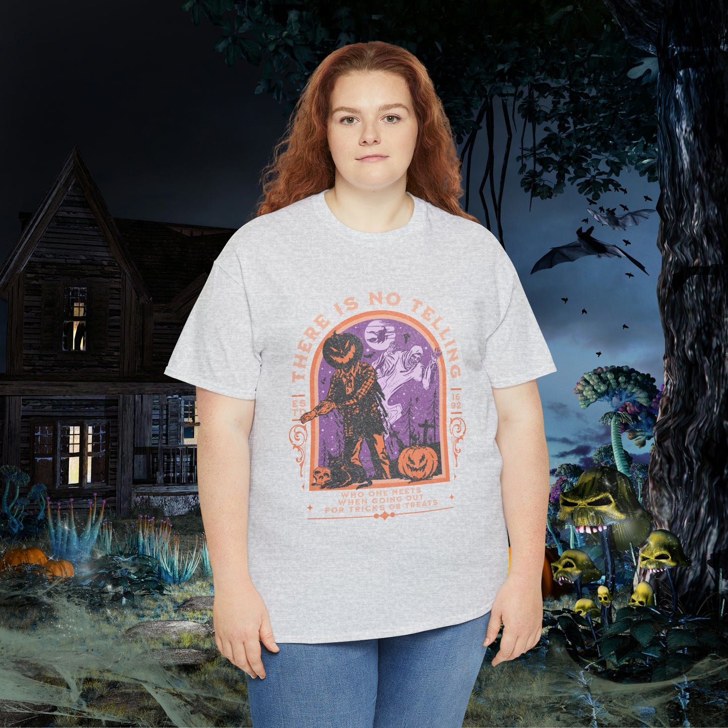 There Is No Telling Who One Meets When Going For Tricks Or Treats Pumpkinhead Spooky Halloween Shirt