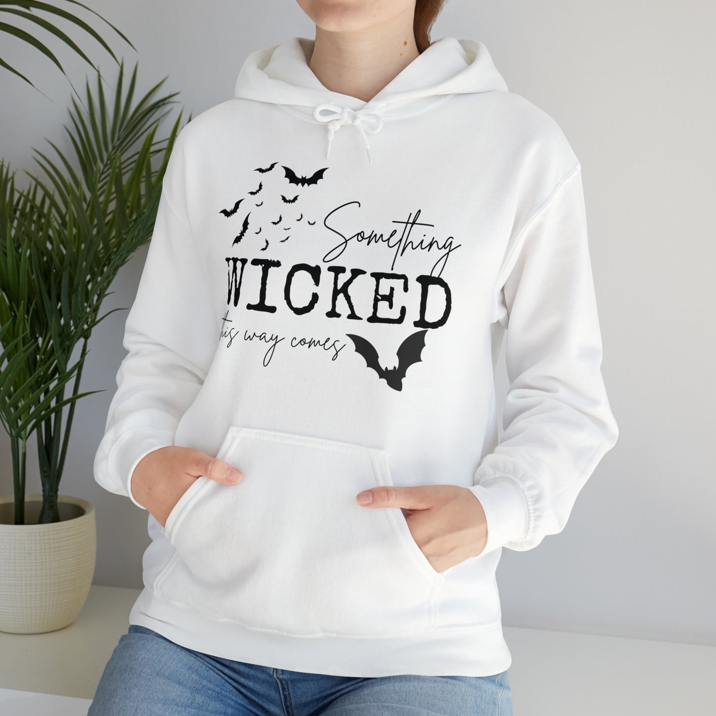 Something Wicked This Way Comes Spooky Hooded Sweatshirt