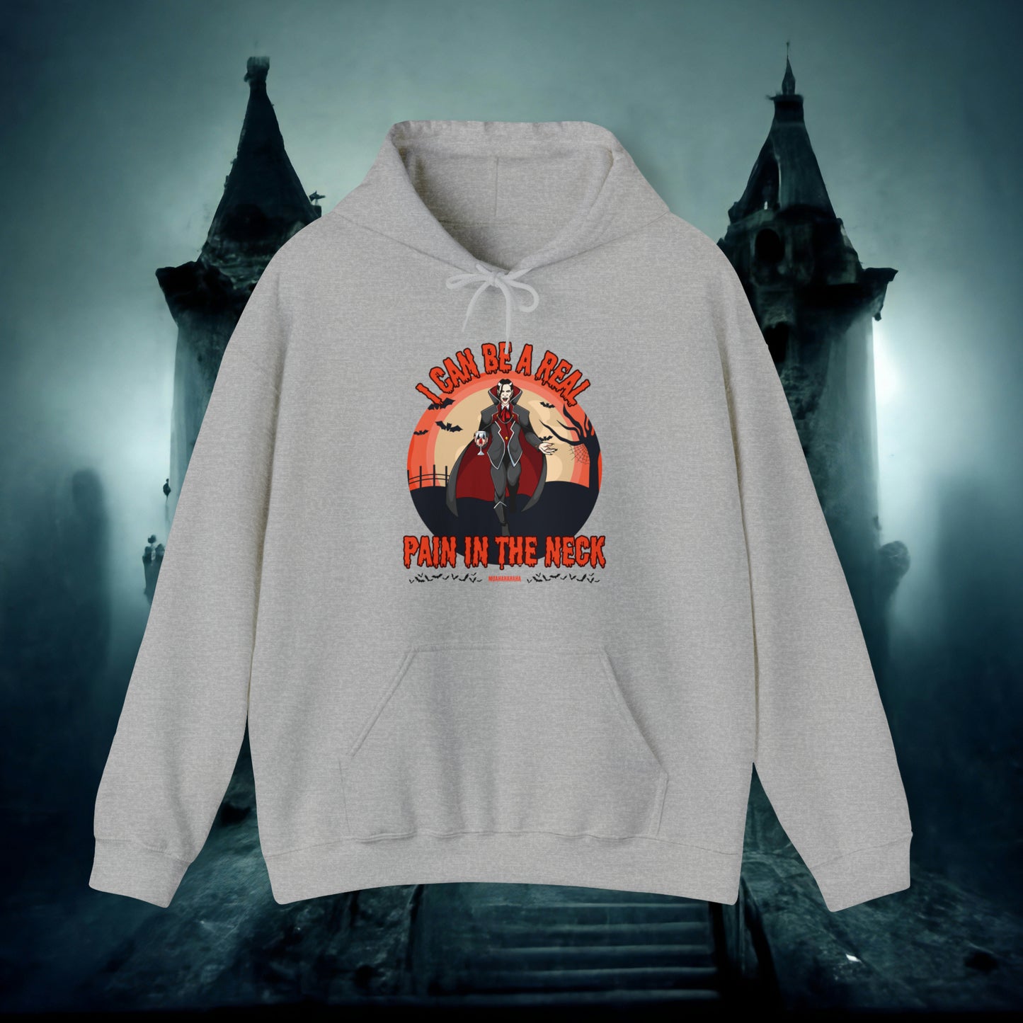 I Can Be A Real Pain In The Neck Muahahaha Vampire Dracula Funny Halloween Hoodie