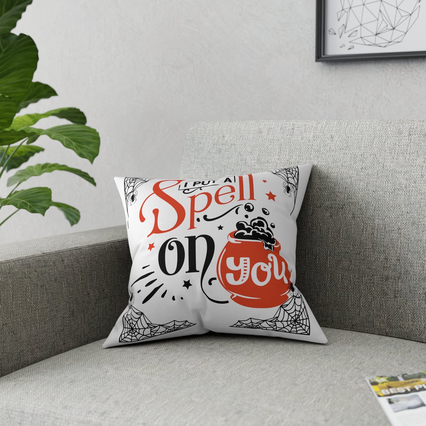 I Put A Spell On You Halloween Decor Pillow