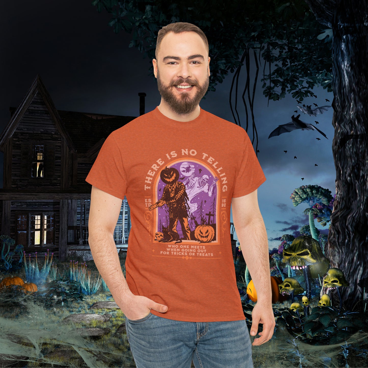 There Is No Telling Who One Meets When Going For Tricks Or Treats Pumpkinhead Spooky Halloween Shirt