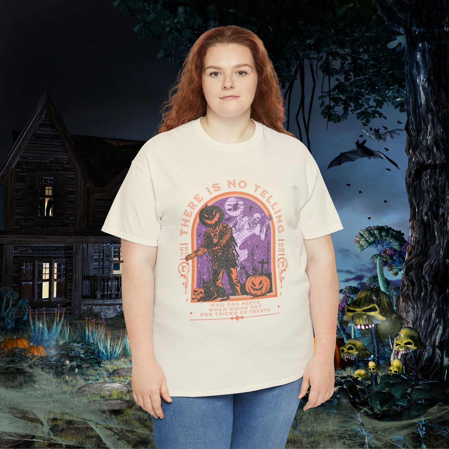 There Is No Telling Who One Meets When Going For Tricks Or Treats Pumpkinhead Spooky Halloween Shirt