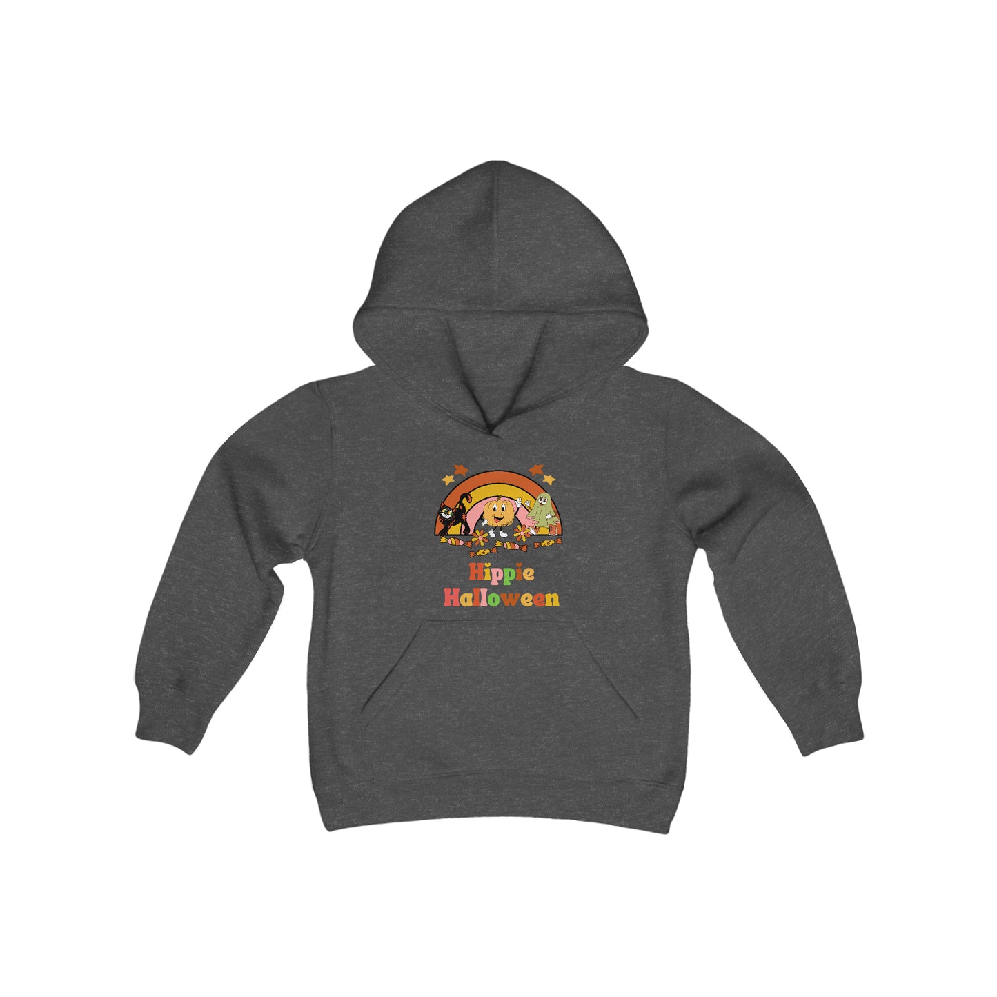 Hippie Halloween Retro Youth Hoodie