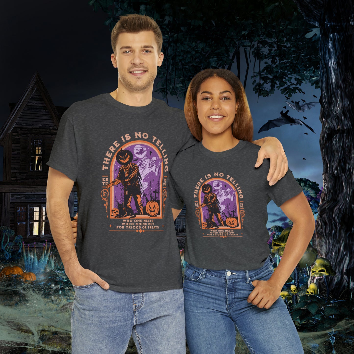 There Is No Telling Who One Meets When Going For Tricks Or Treats Pumpkinhead Spooky Halloween Shirt