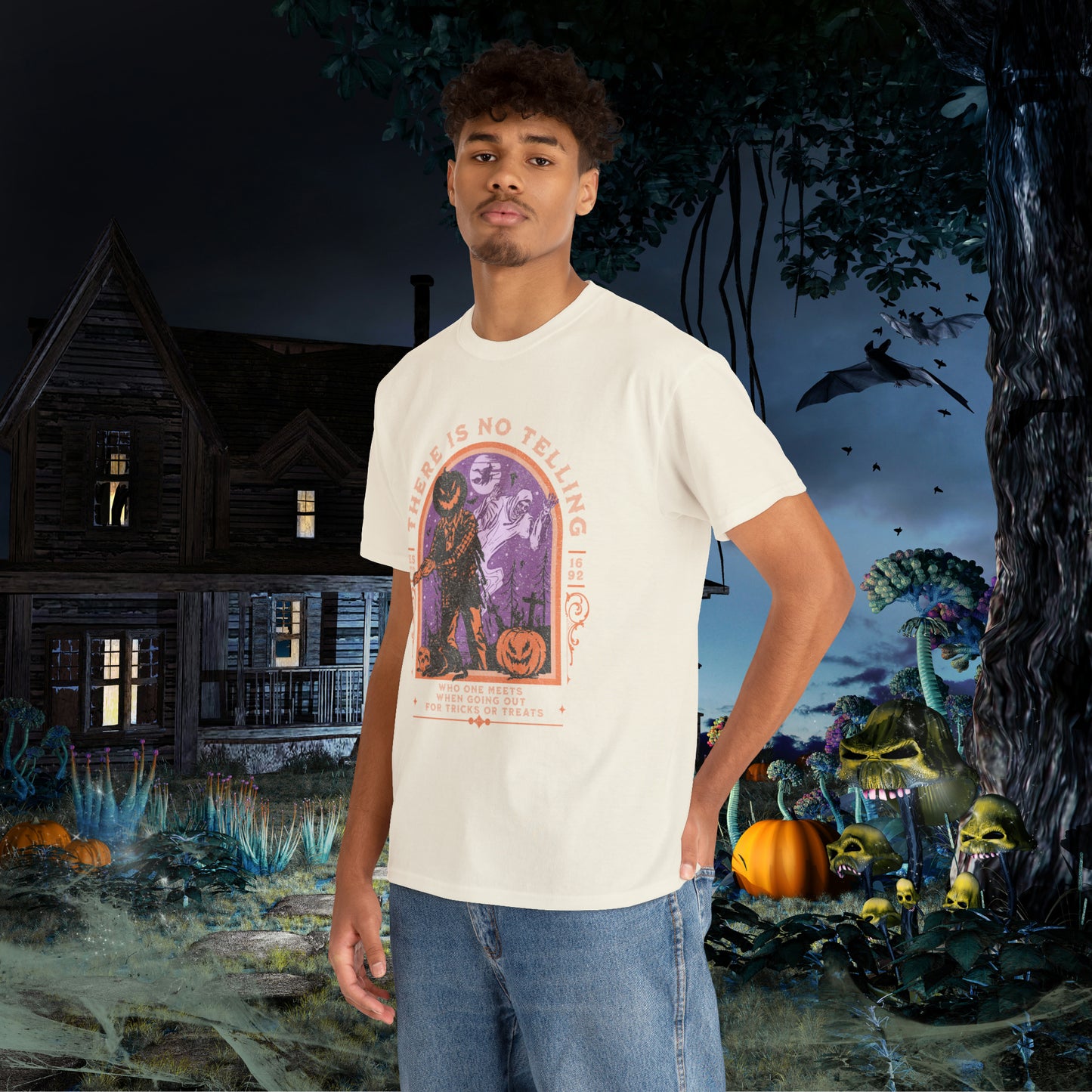 There Is No Telling Who One Meets When Going For Tricks Or Treats Pumpkinhead Spooky Halloween Shirt