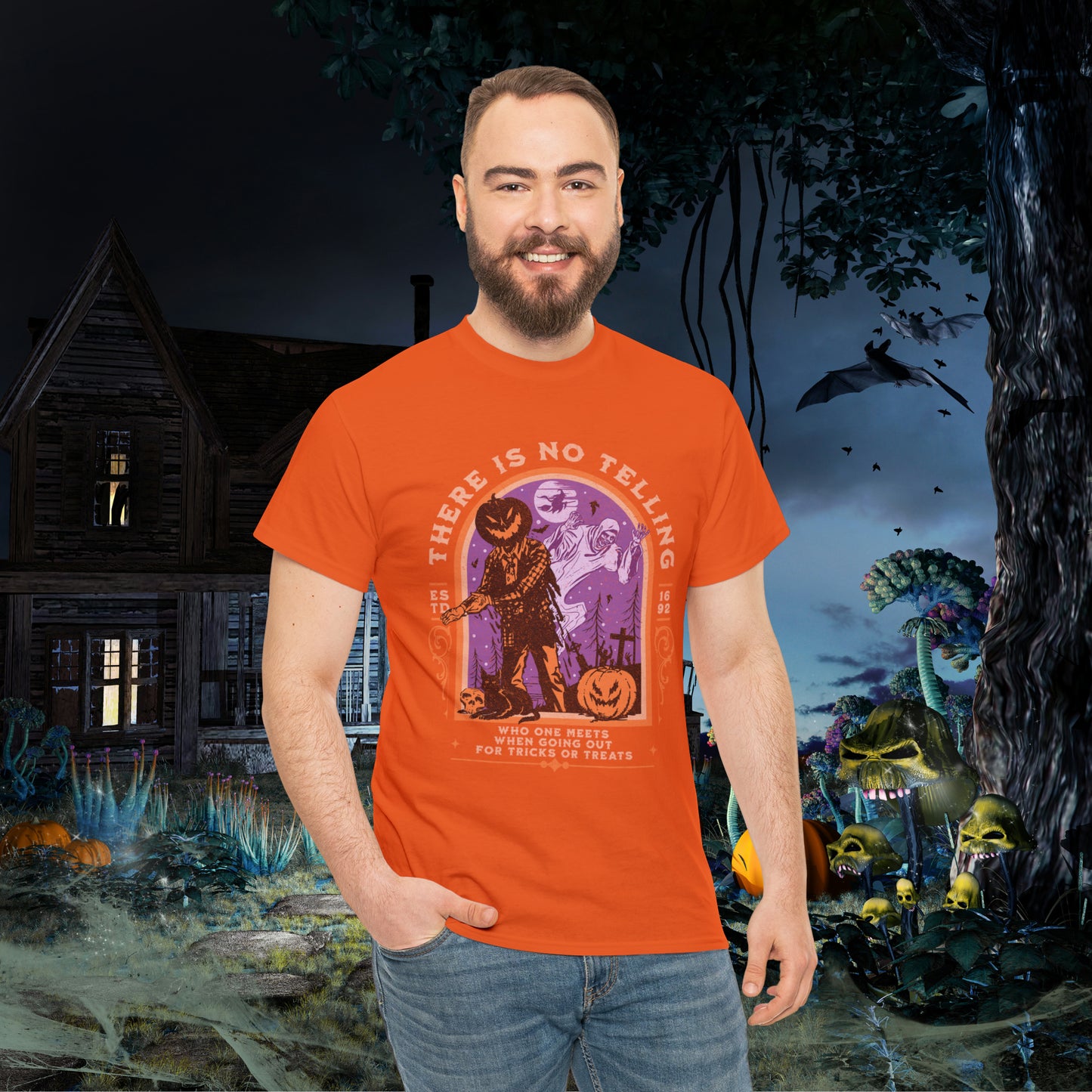 There Is No Telling Who One Meets When Going For Tricks Or Treats Pumpkinhead Spooky Halloween Shirt