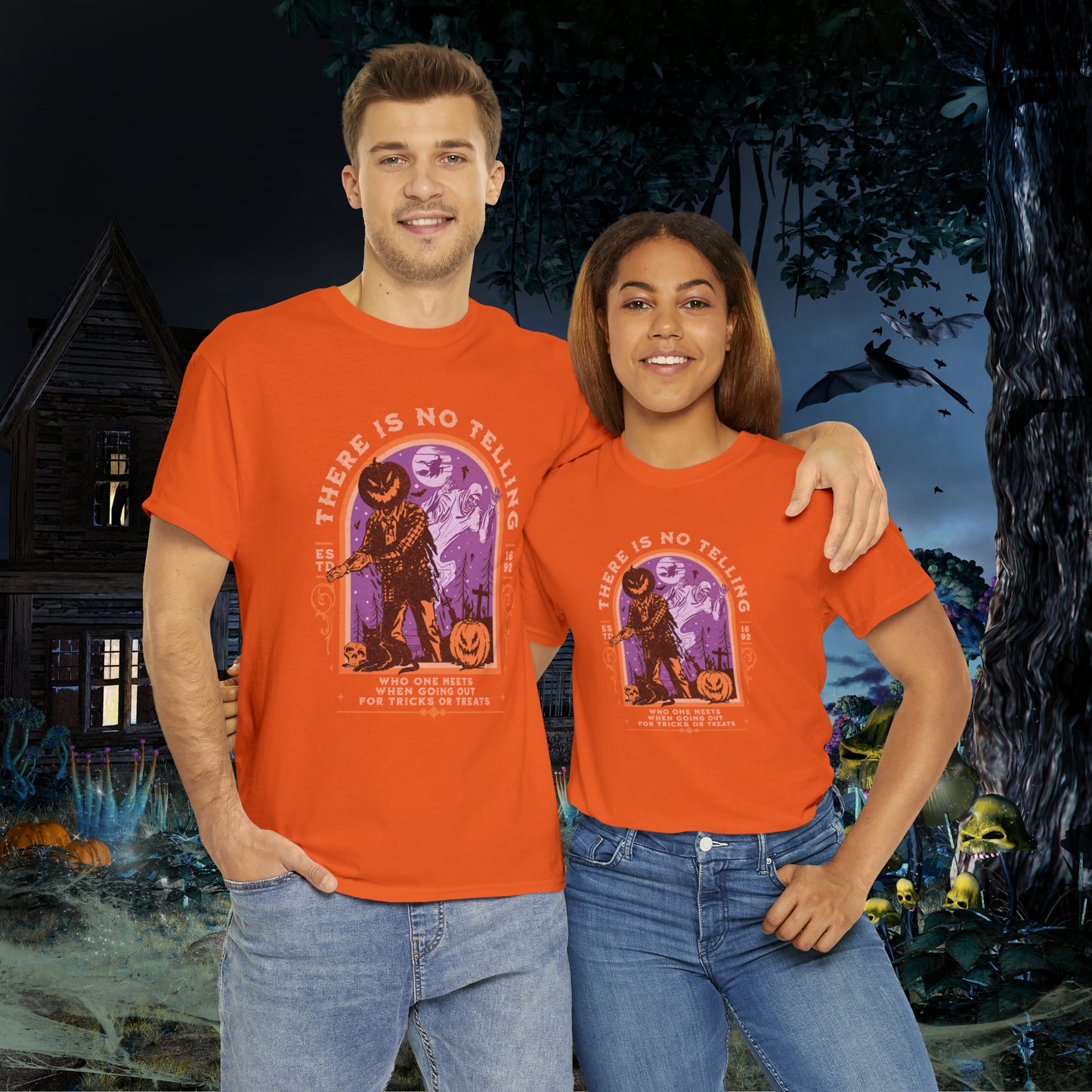 There Is No Telling Who One Meets When Going For Tricks Or Treats Pumpkinhead Spooky Halloween Shirt