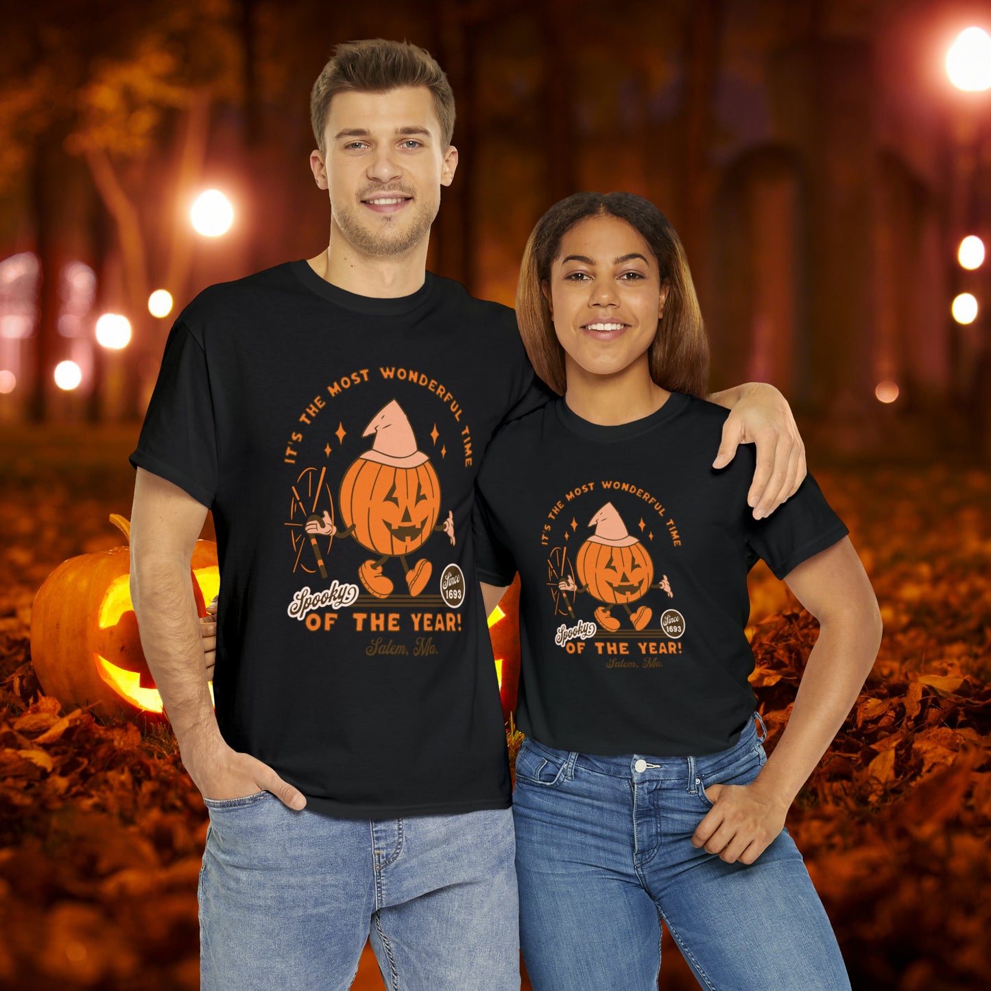 It's The Most Wonderful Time of The Year Spooky Since 1693 Salem, MA Retro Halloween Jack o Lantern Shirt