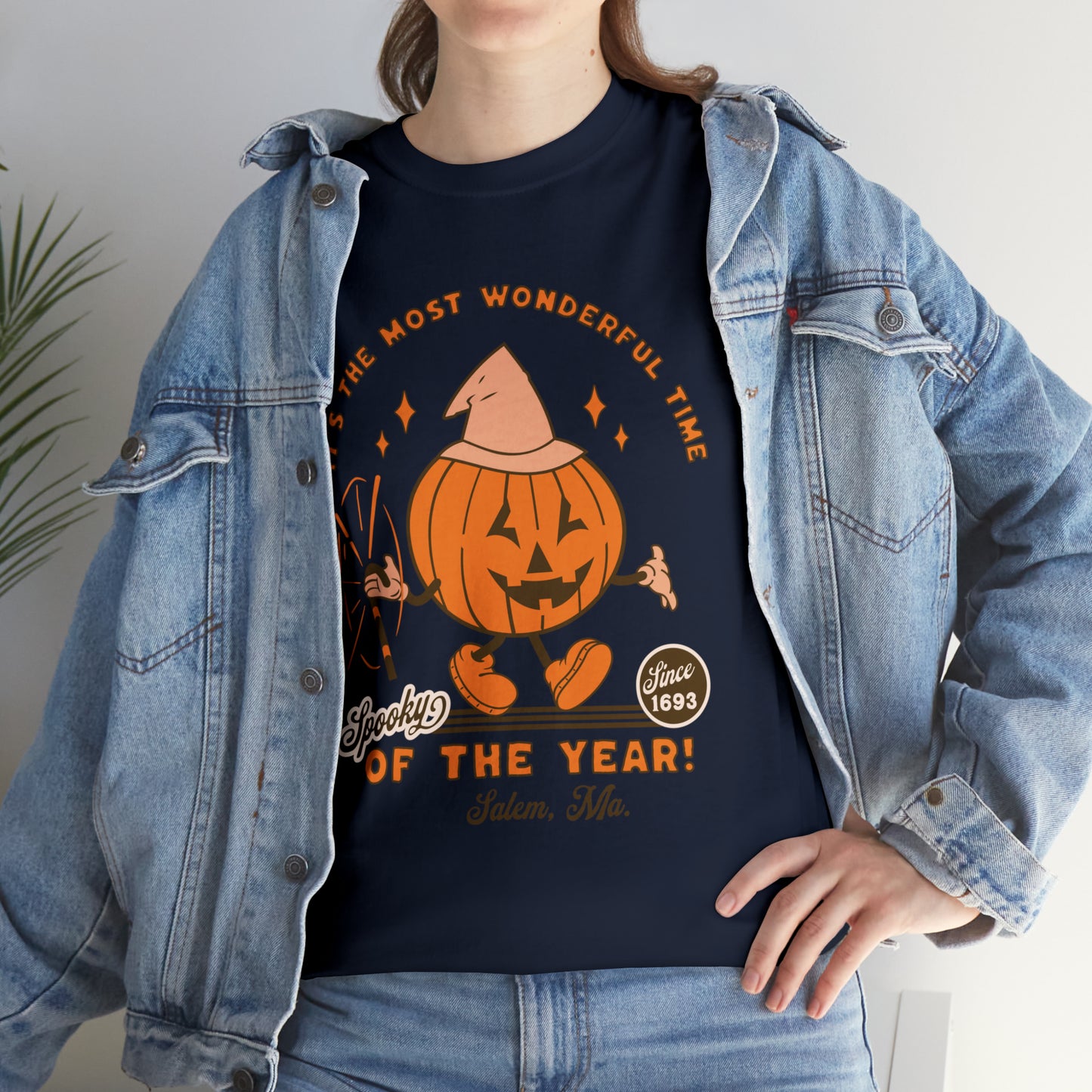 It's The Most Wonderful Time of The Year Spooky Since 1693 Salem, MA Retro Halloween Jack o Lantern Shirt