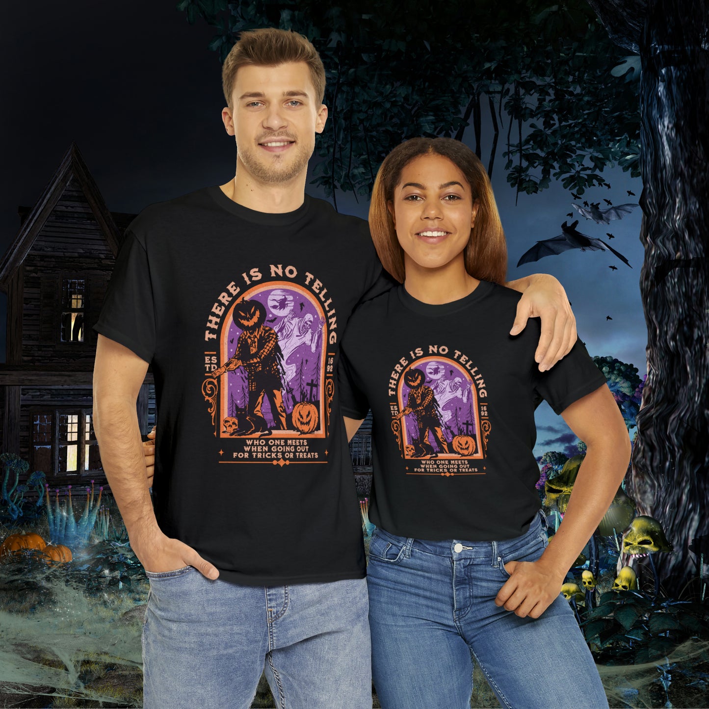 There Is No Telling Who One Meets When Going For Tricks Or Treats Pumpkinhead Spooky Halloween Shirt