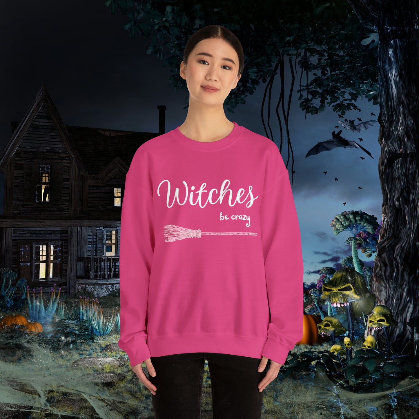 Witches Be Crazy Funny Halloween Sweatshirt