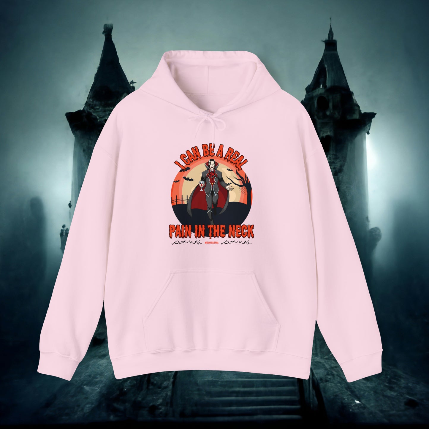 I Can Be A Real Pain In The Neck Muahahaha Vampire Dracula Funny Halloween Hoodie