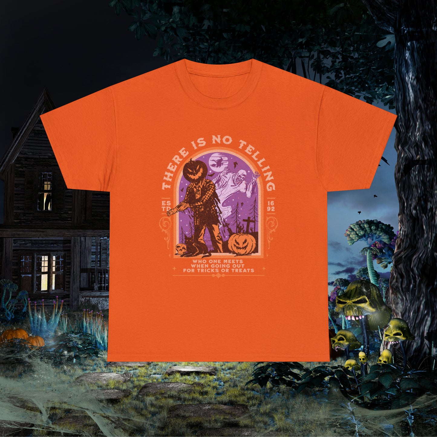 There Is No Telling Who One Meets When Going For Tricks Or Treats Pumpkinhead Spooky Halloween Shirt