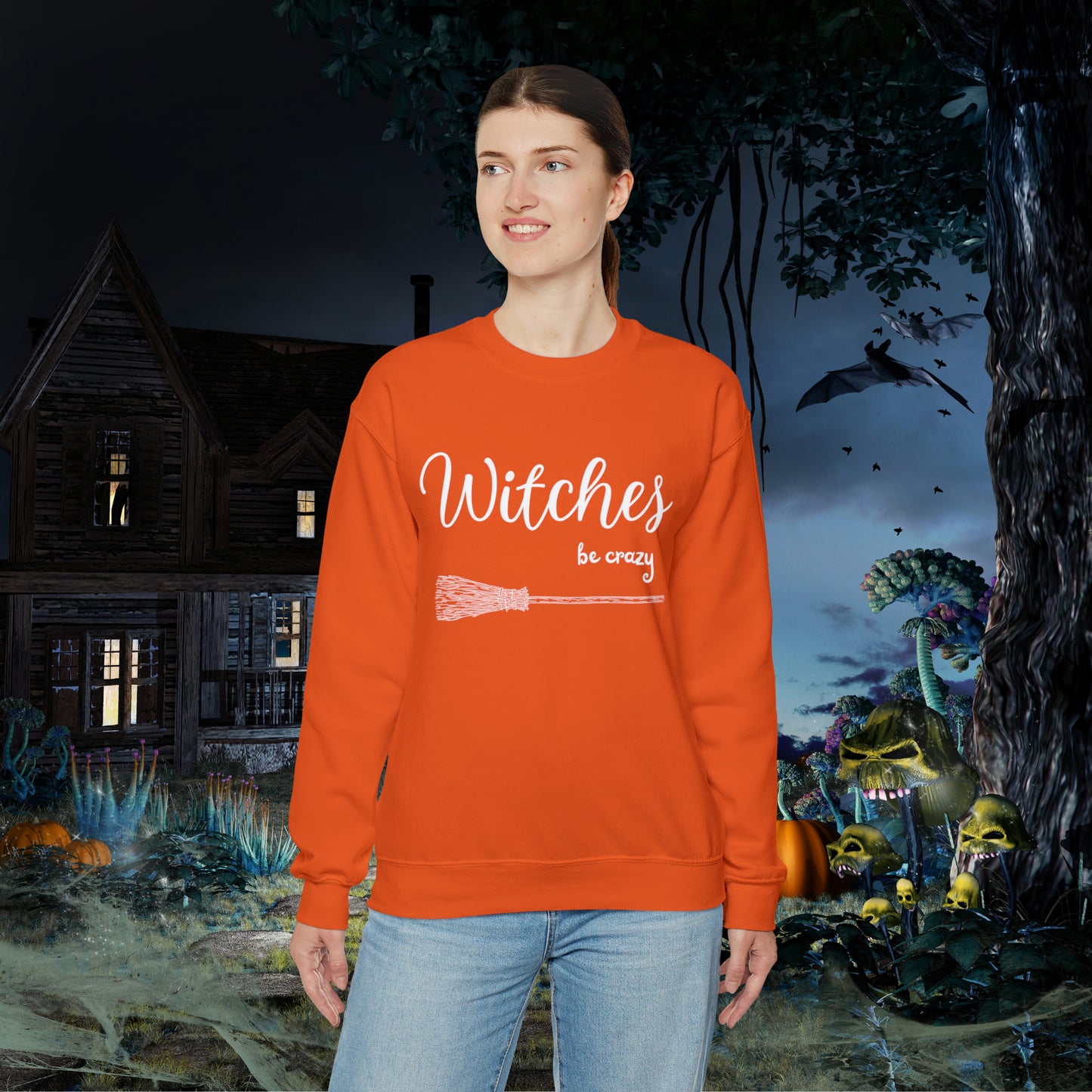 Witches Be Crazy Funny Halloween Sweatshirt