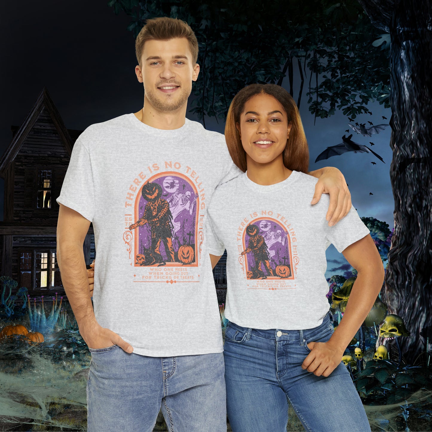 There Is No Telling Who One Meets When Going For Tricks Or Treats Pumpkinhead Spooky Halloween Shirt