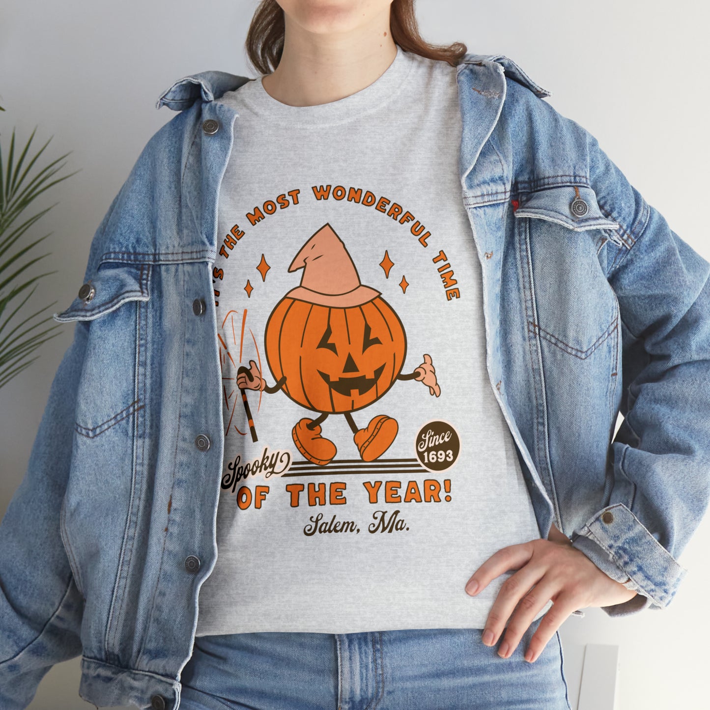 It's The Most Wonderful Time of The Year Spooky Since 1693 Salem, MA Retro Halloween Jack o Lantern Shirt