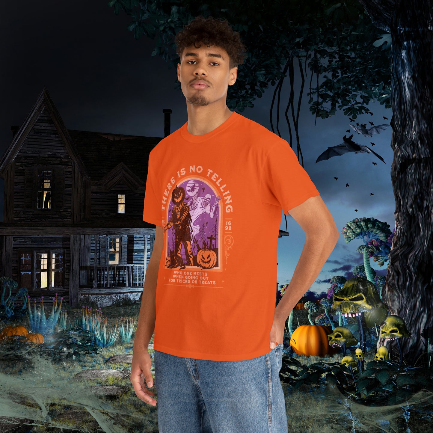 There Is No Telling Who One Meets When Going For Tricks Or Treats Pumpkinhead Spooky Halloween Shirt