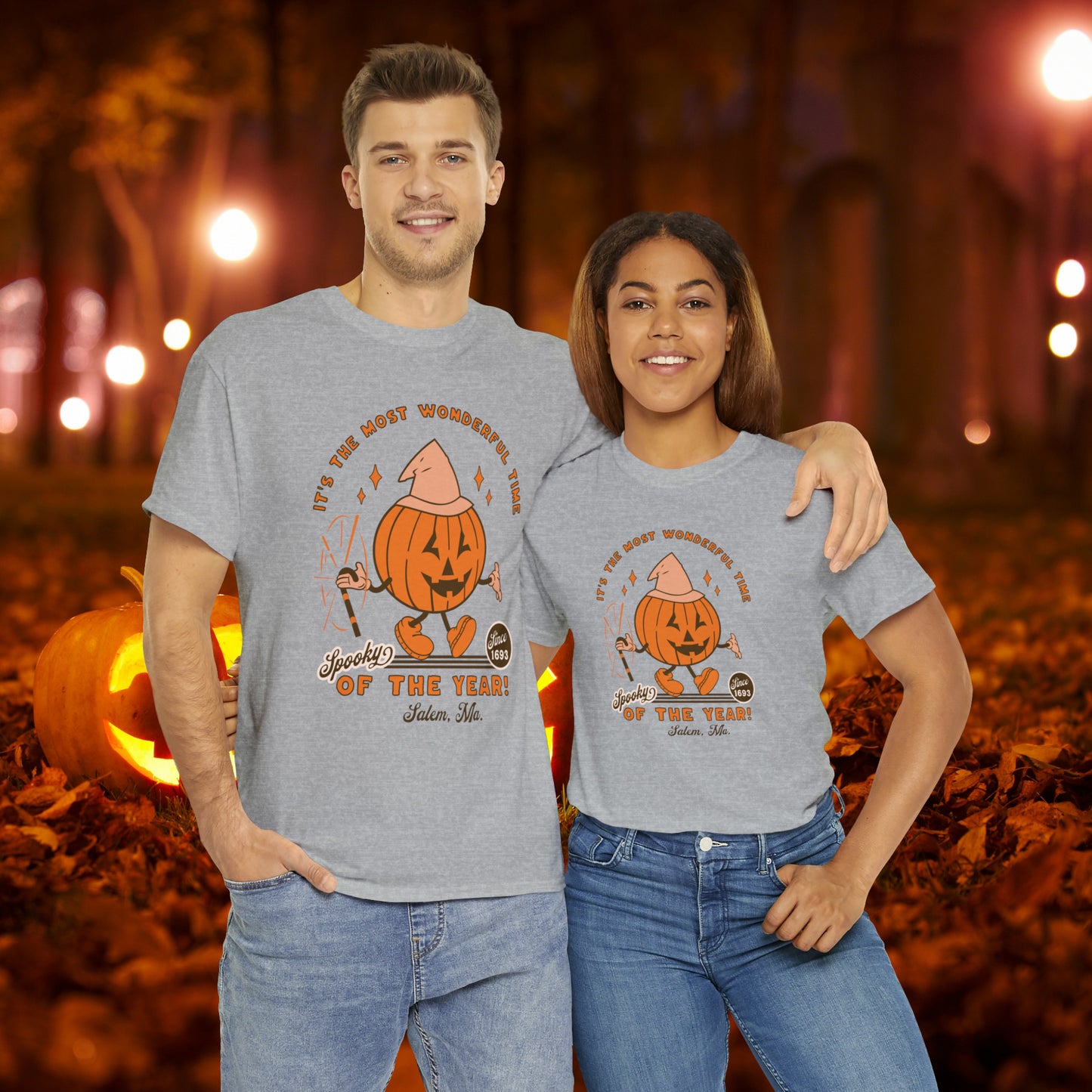 It's The Most Wonderful Time of The Year Spooky Since 1693 Salem, MA Retro Halloween Jack o Lantern Shirt