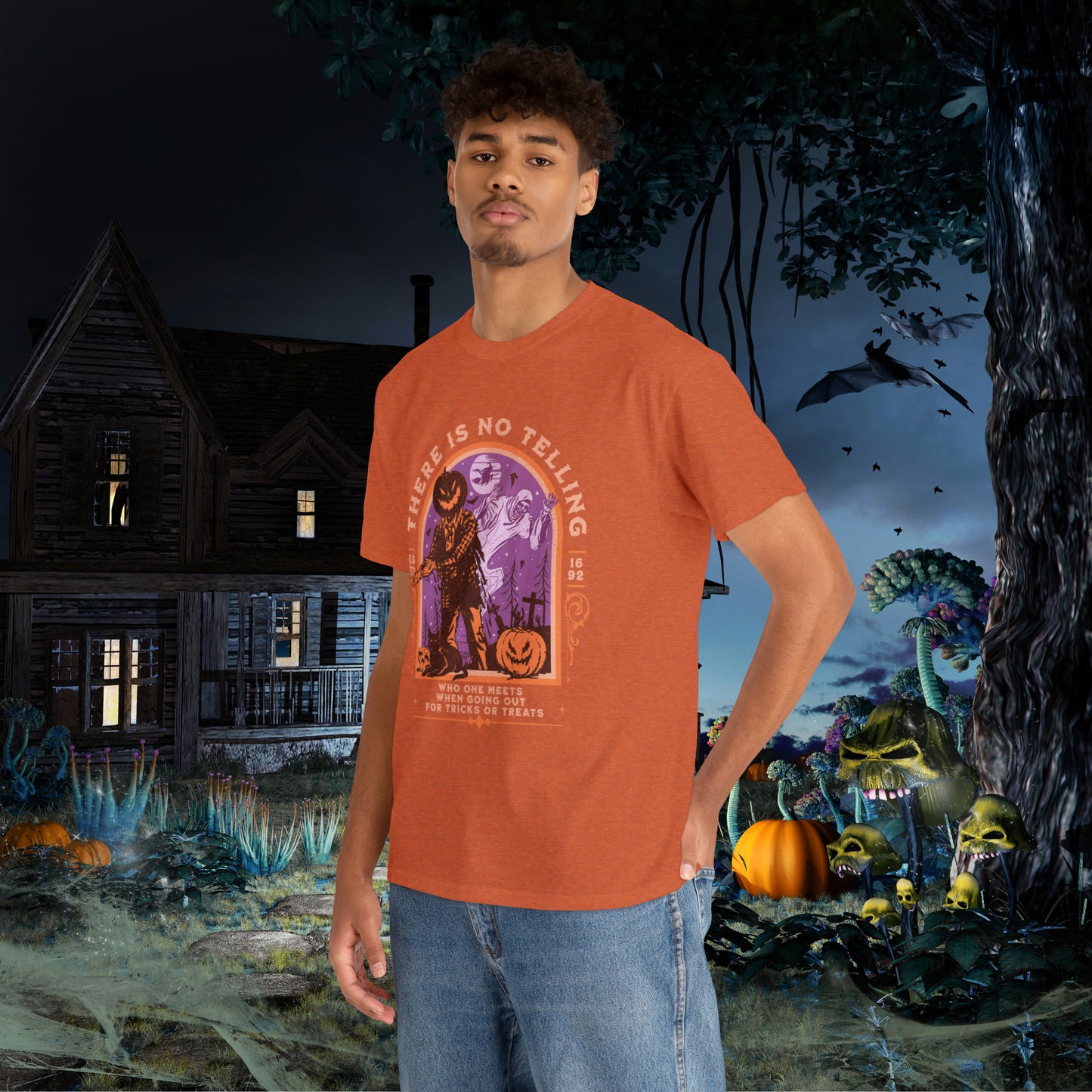 There Is No Telling Who One Meets When Going For Tricks Or Treats Pumpkinhead Spooky Halloween Shirt