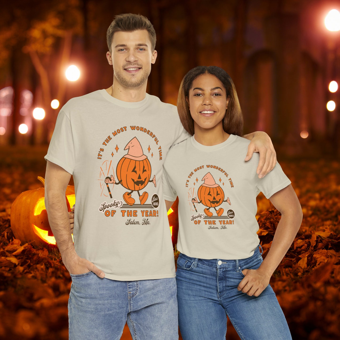 It's The Most Wonderful Time of The Year Spooky Since 1693 Salem, MA Retro Halloween Jack o Lantern Shirt