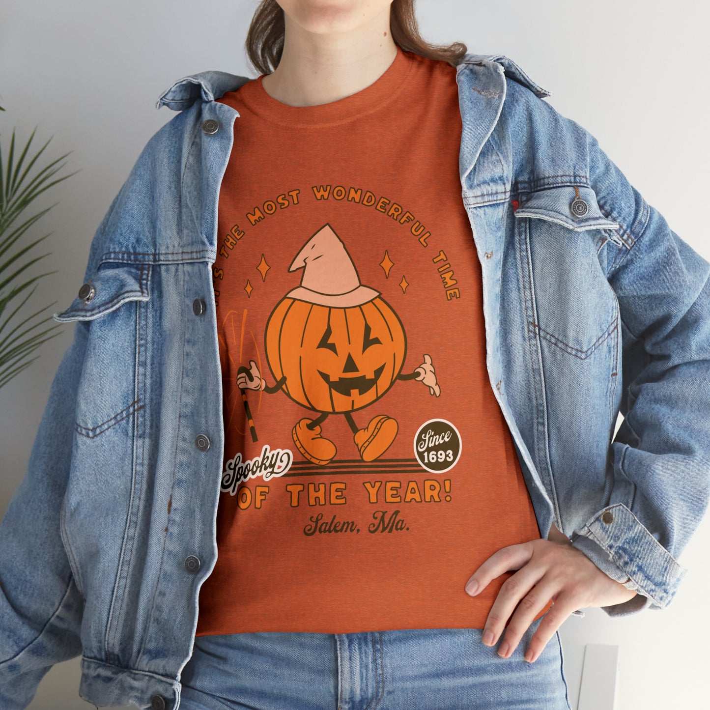 It's The Most Wonderful Time of The Year Spooky Since 1693 Salem, MA Retro Halloween Jack o Lantern Shirt