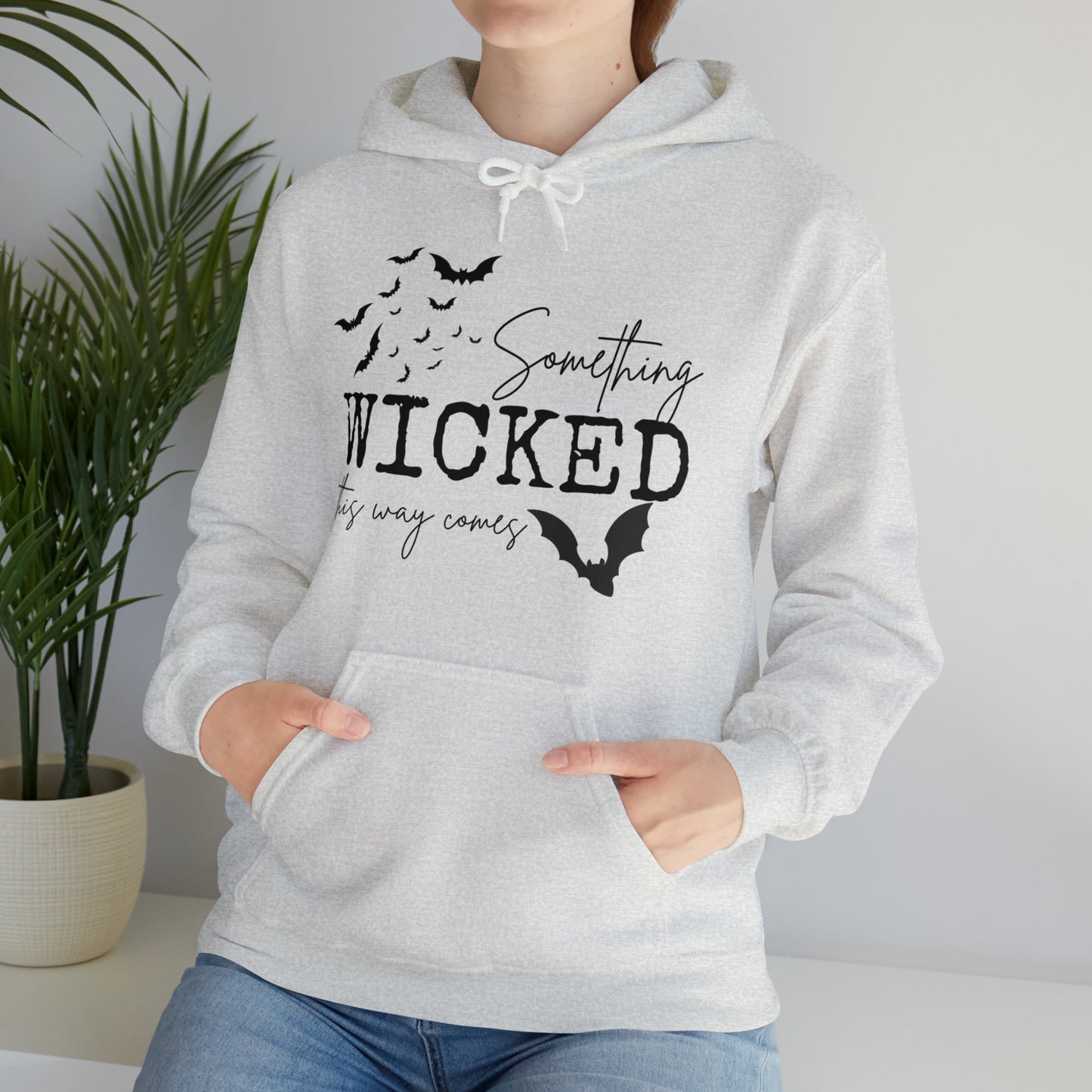 Something Wicked This Way Comes Spooky Hooded Sweatshirt